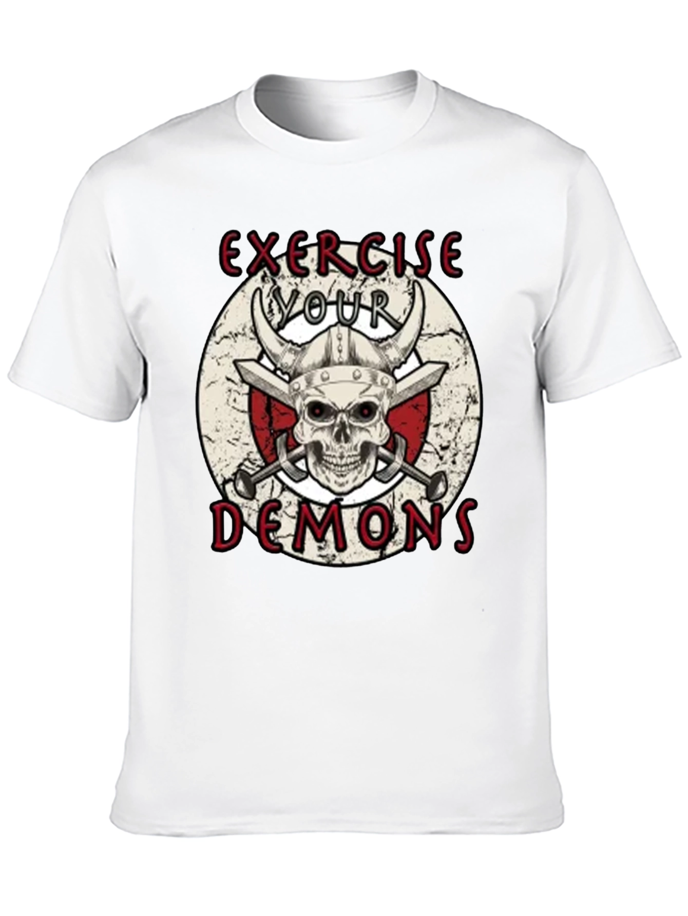 Black Exercise Your Demons Graphic T-Shirt view 10