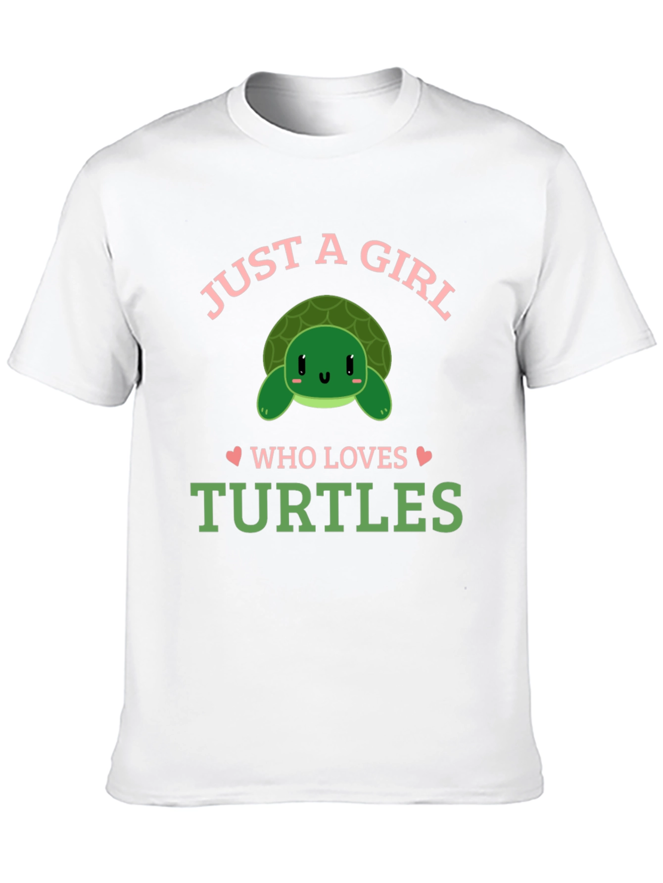 Black Just a Girl Who Loves Turtles T-Shirt view 10