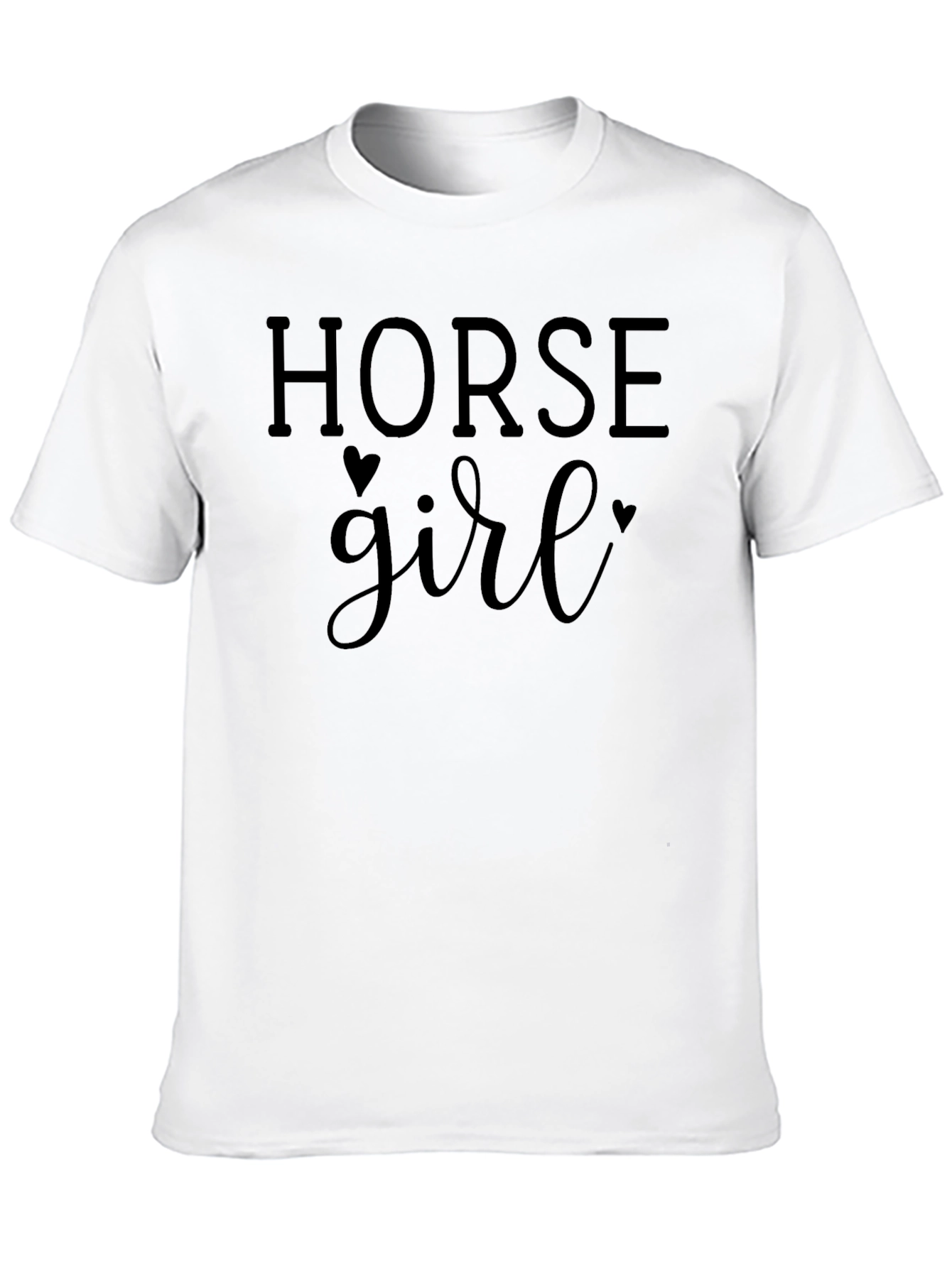 Black Horse Girl T-Shirt - Equestrian Lover Tee view 10