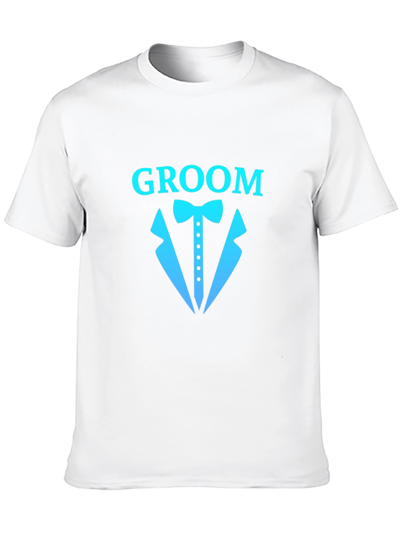 Black Groom Tuxedo Graphic T-Shirt - Wedding Party Tee view 10