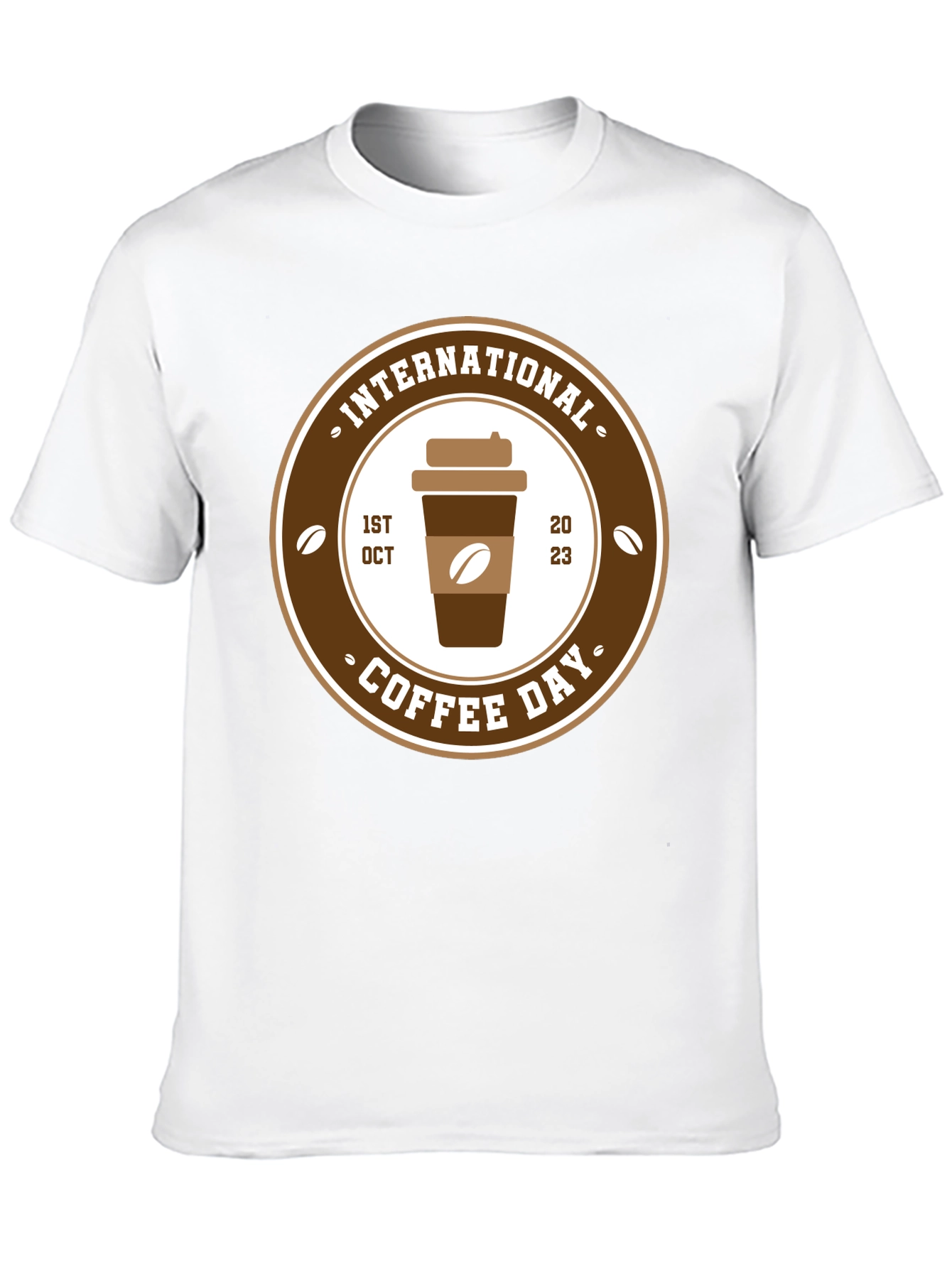Black International Coffee Day T-Shirt - October 1st, 2023 view 10