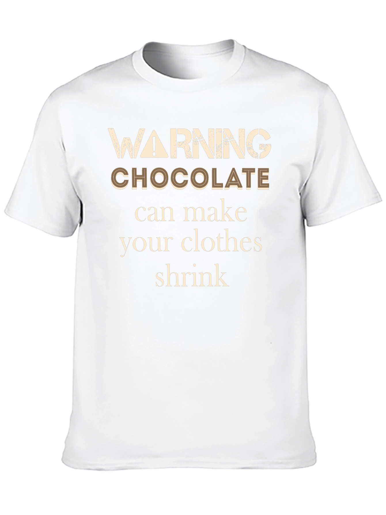 Black Funny Chocolate Warning T-Shirt view 10