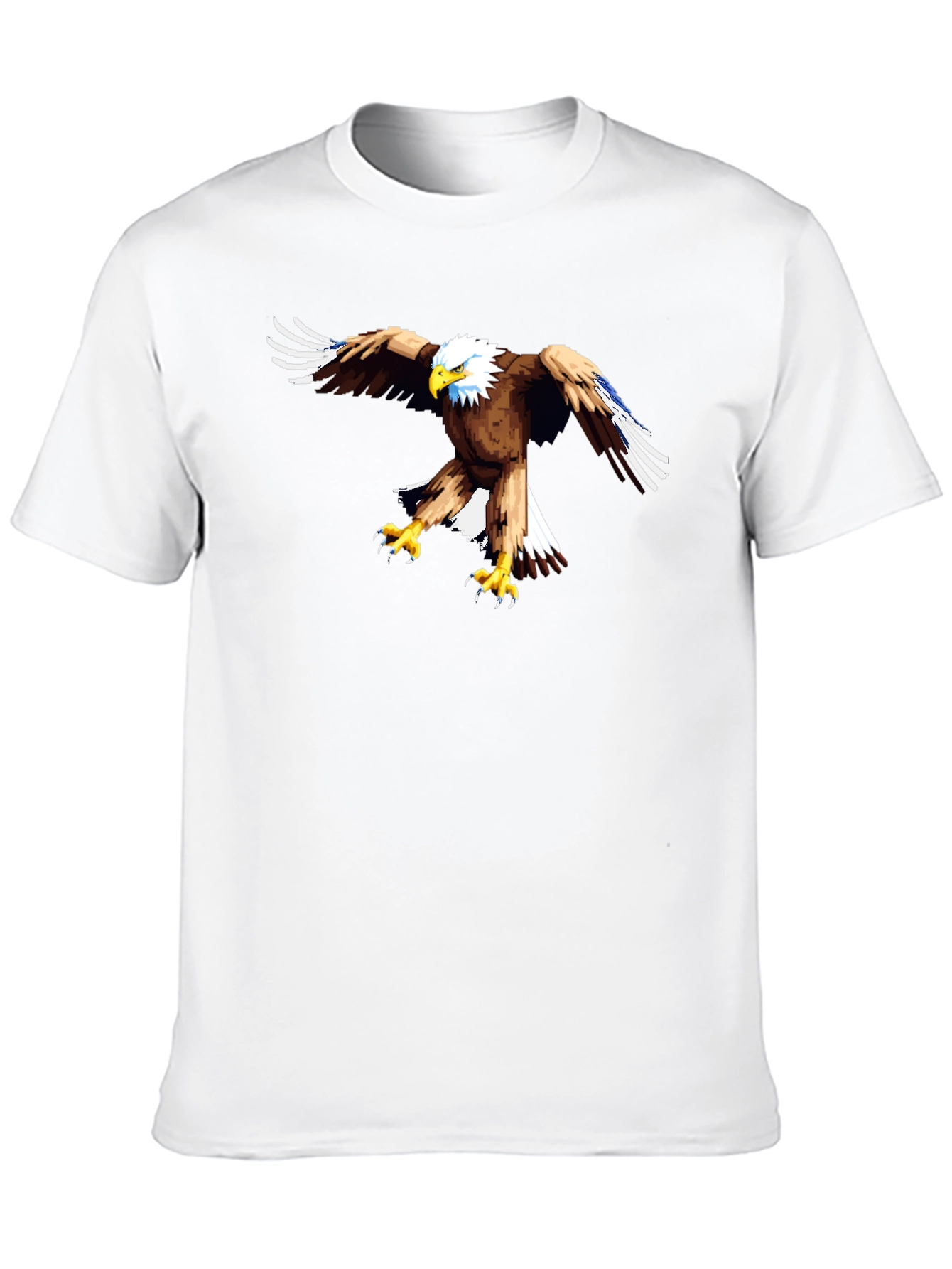Black Eagle Graphic Black T-Shirt - Men's Casual Tee view 10