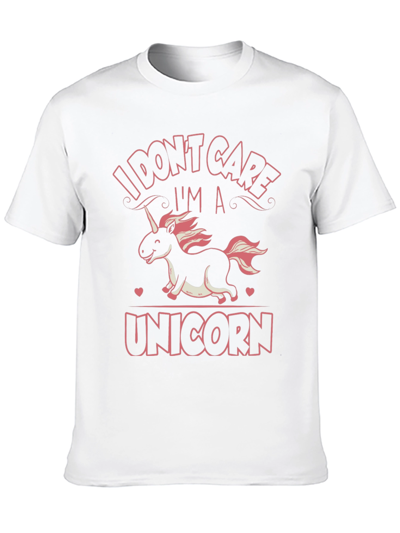 Black I Don't Care I'm A Unicorn T-Shirt view 10