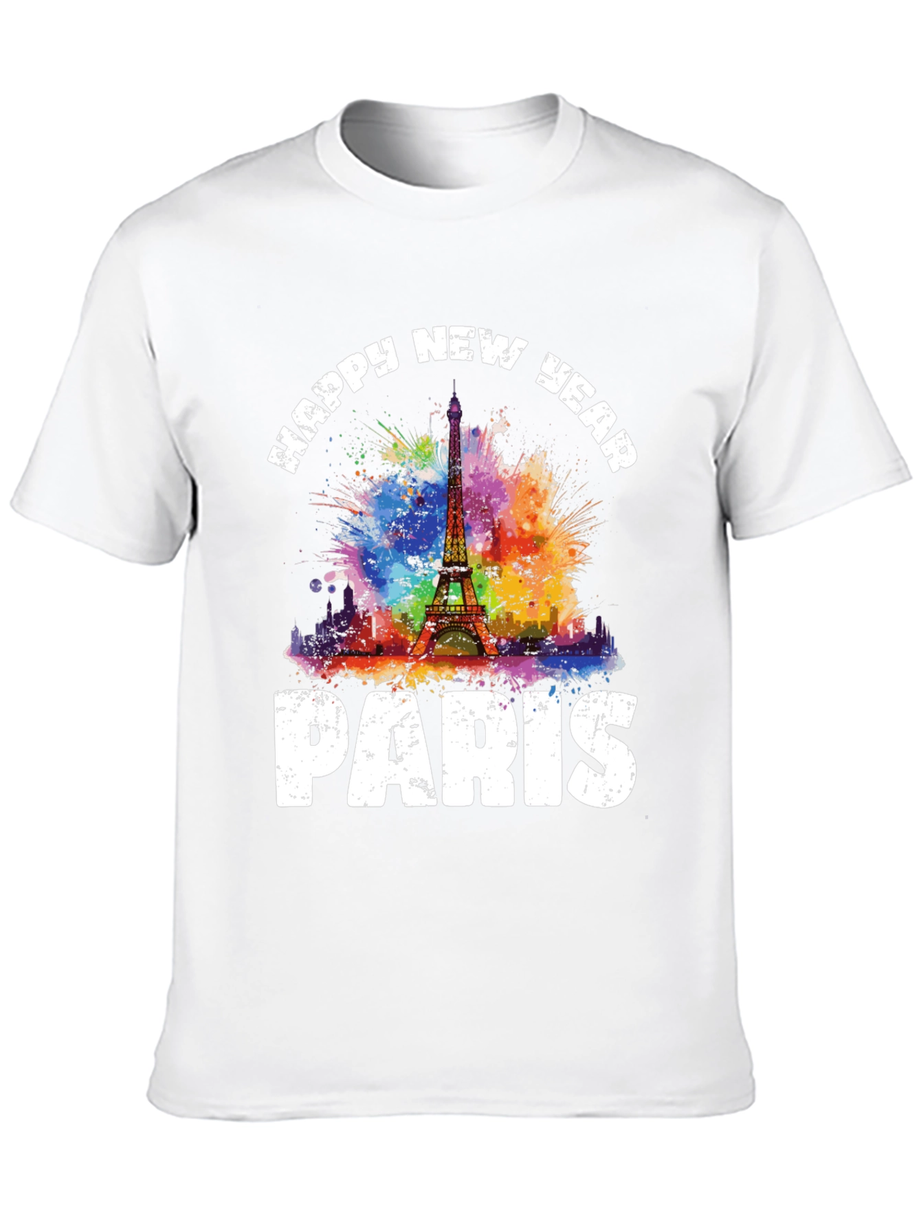Happy New Year Paris Graphic T-Shirt - 10