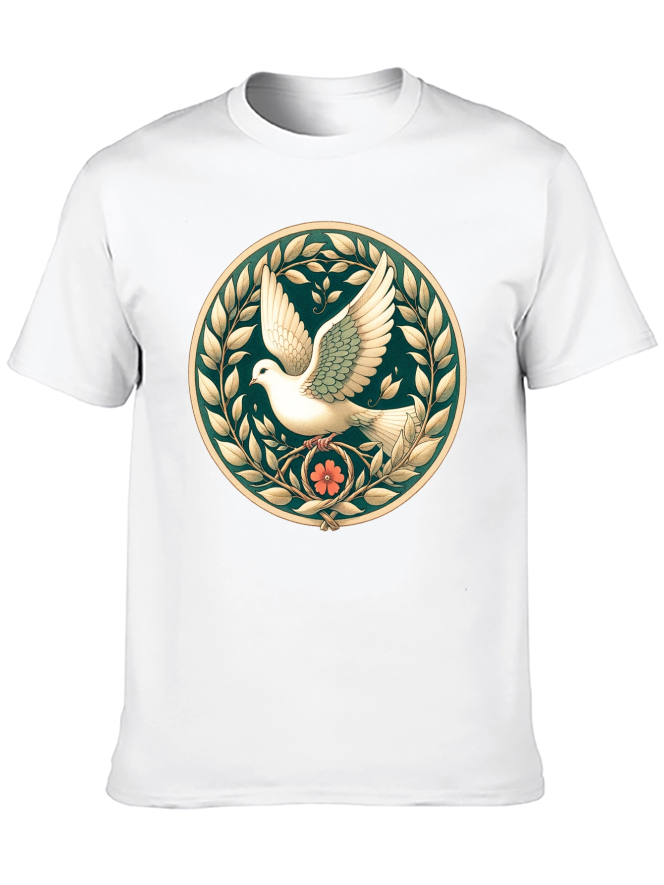 Peace Dove Graphic Tee - Black Unisex Shirt - 10