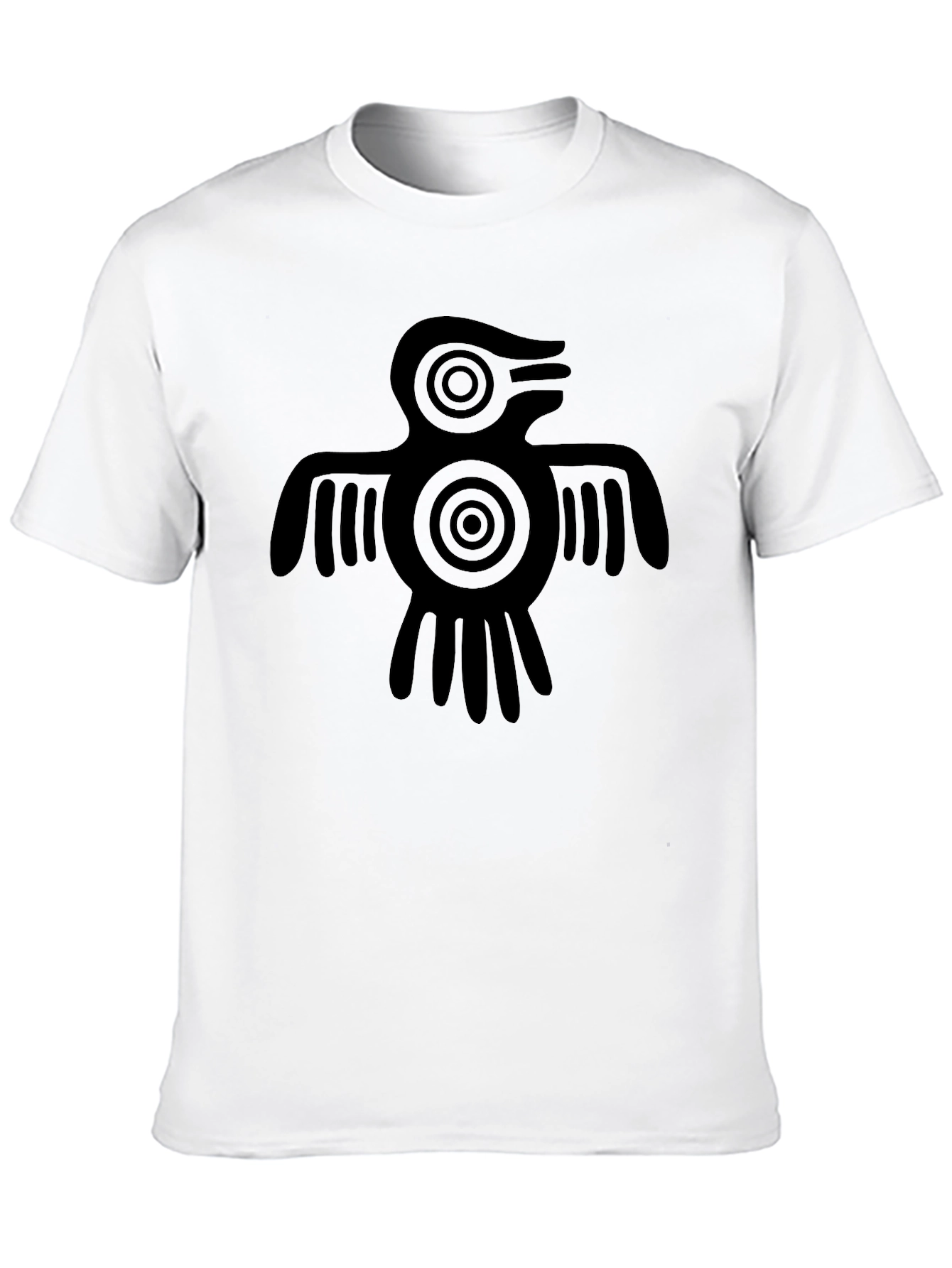 Black Aztec Bird Graphic Tee - Black T-Shirt view 10