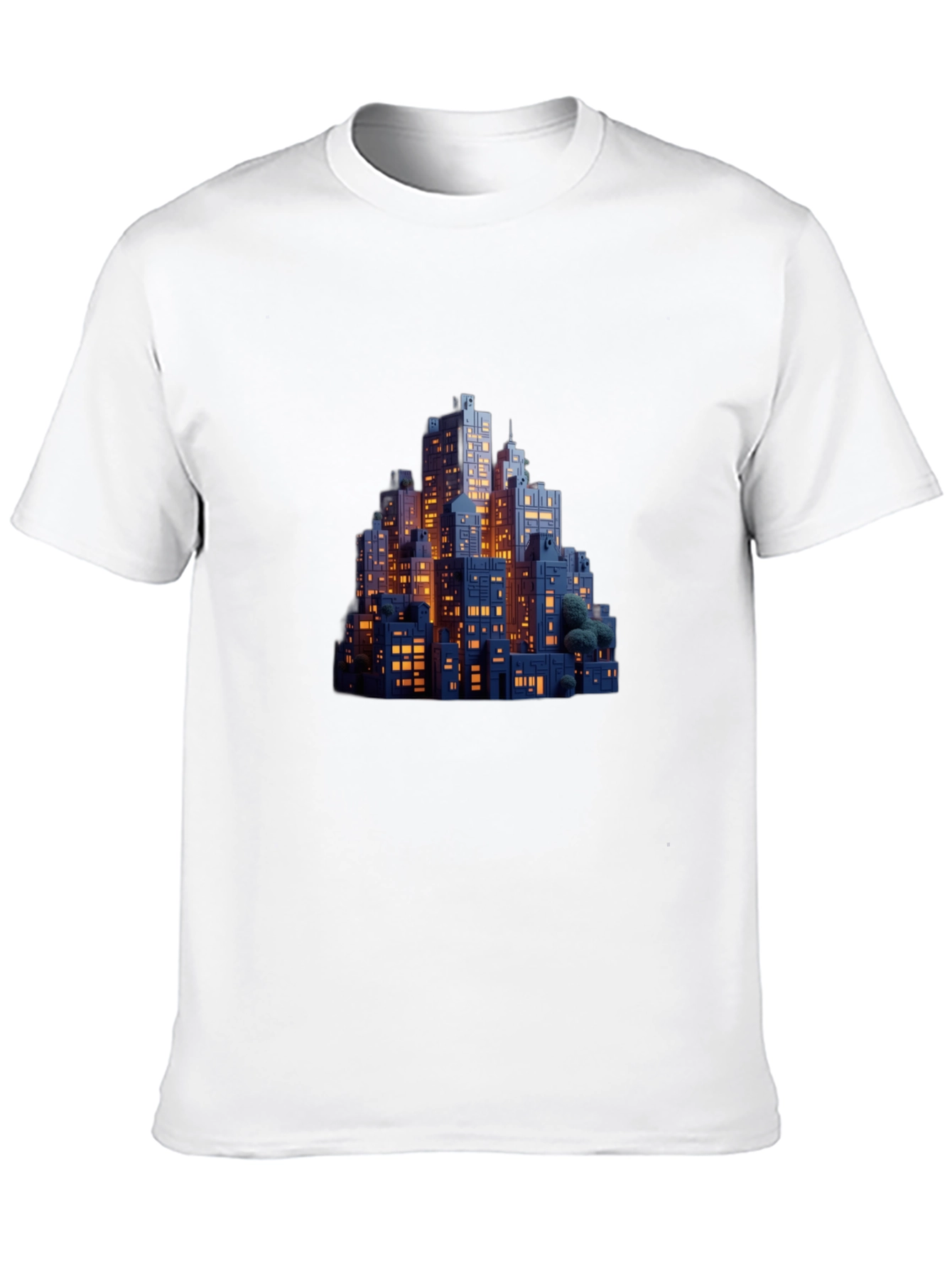 Black Night Cityscape Graphic Tee - Urban Style view 10