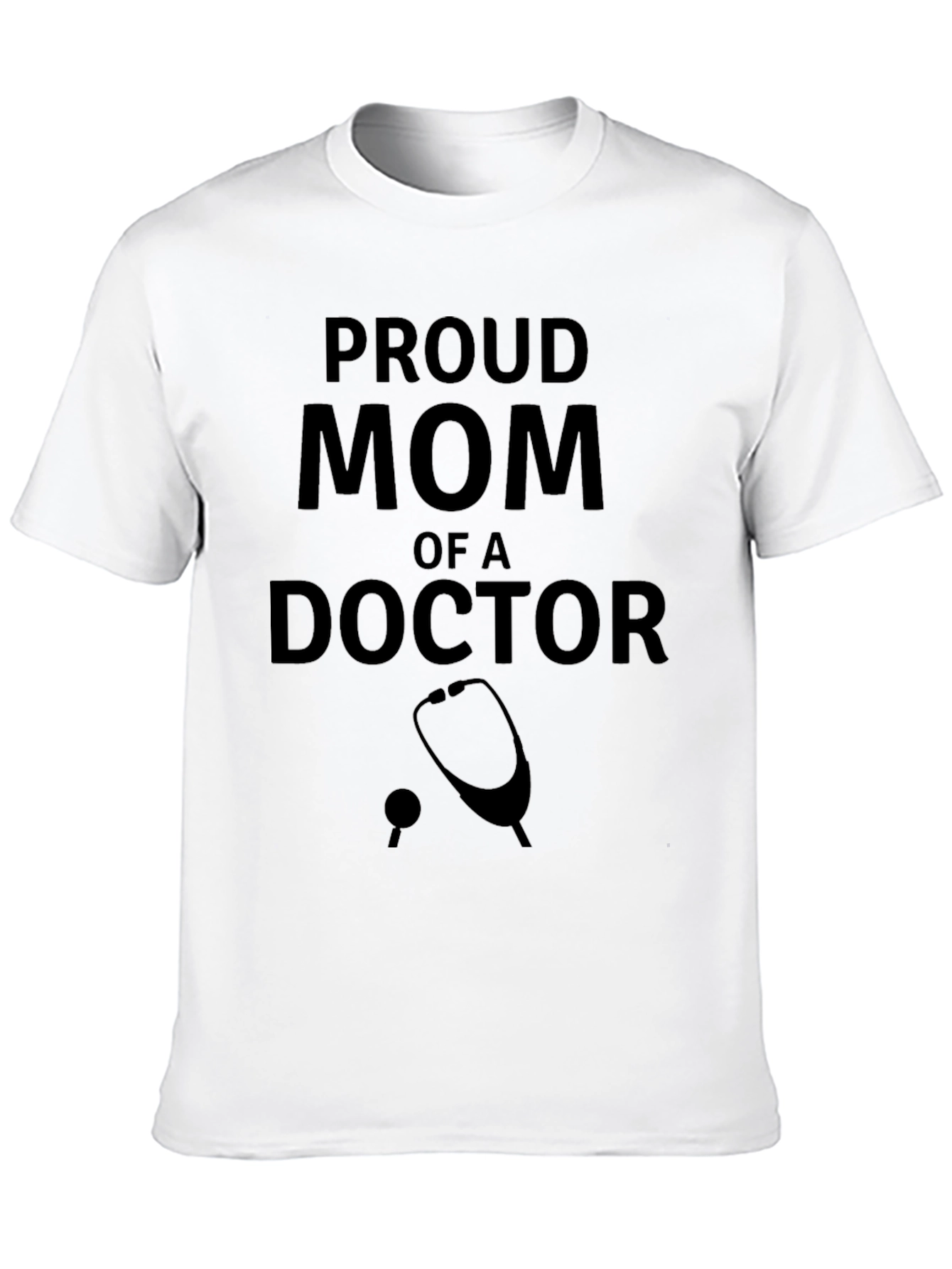 Black Proud Mom of a Doctor T-Shirt - Gift Idea view 10