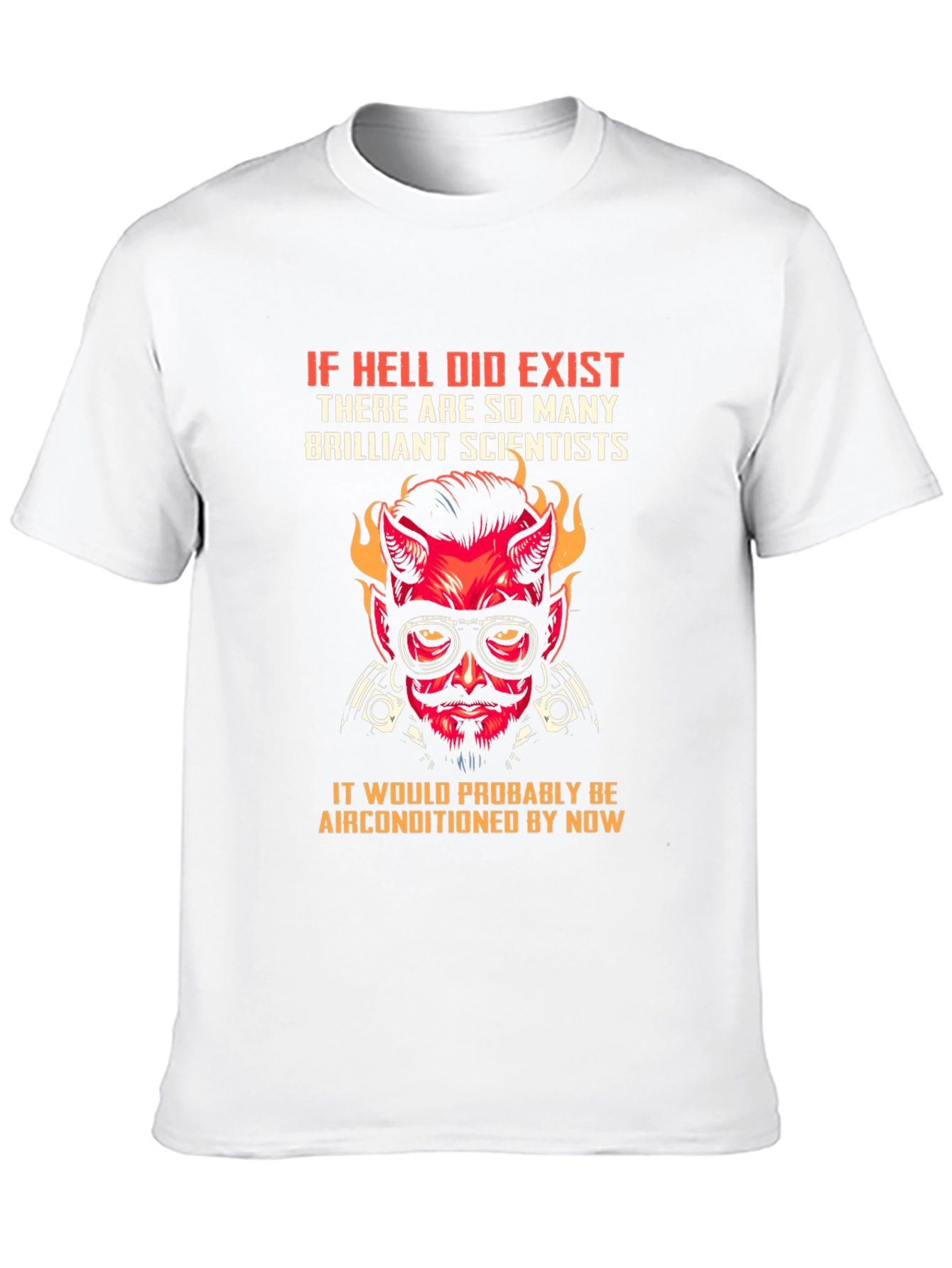 Black Hell Air Conditioned T-Shirt - Scientist Design view 10