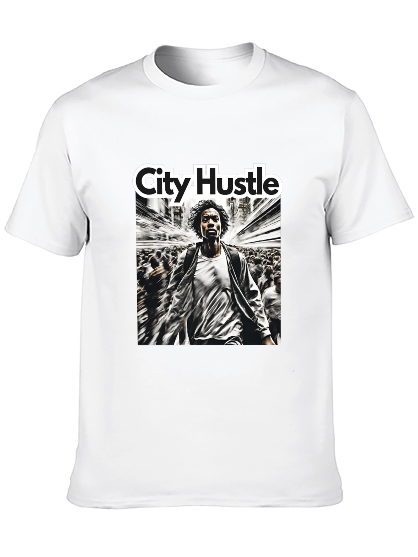Black City Hustle Graphic Print T-Shirt view 10