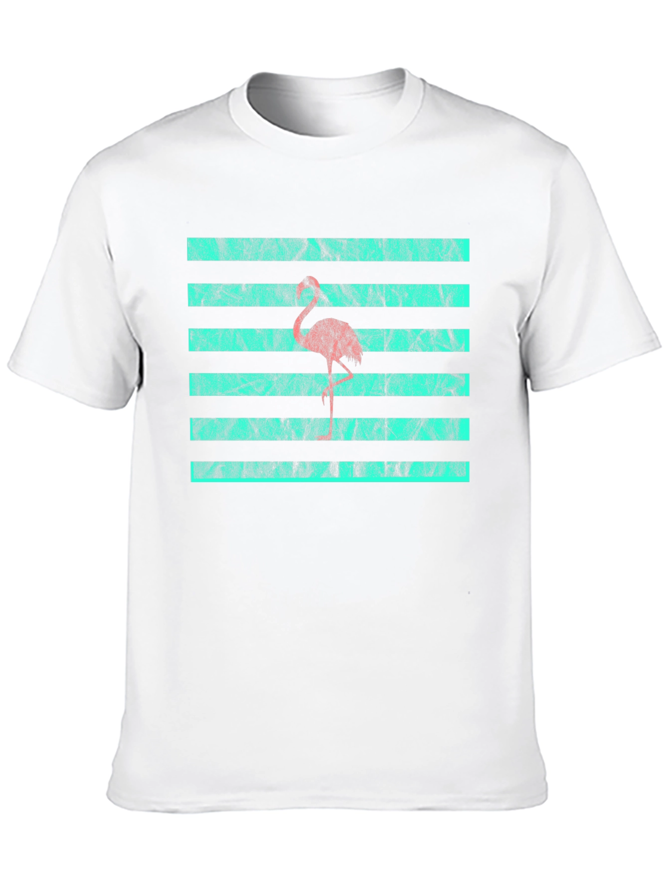 Black Flamingo Stripe Graphic Tee view 10