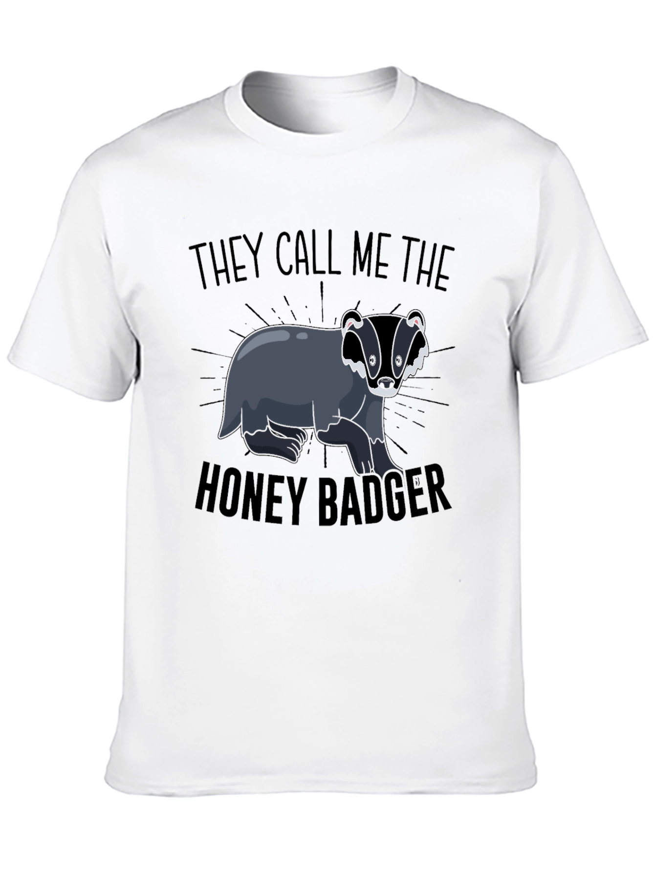 Black Honey Badger Graphic Tee - Don't Care! view 10