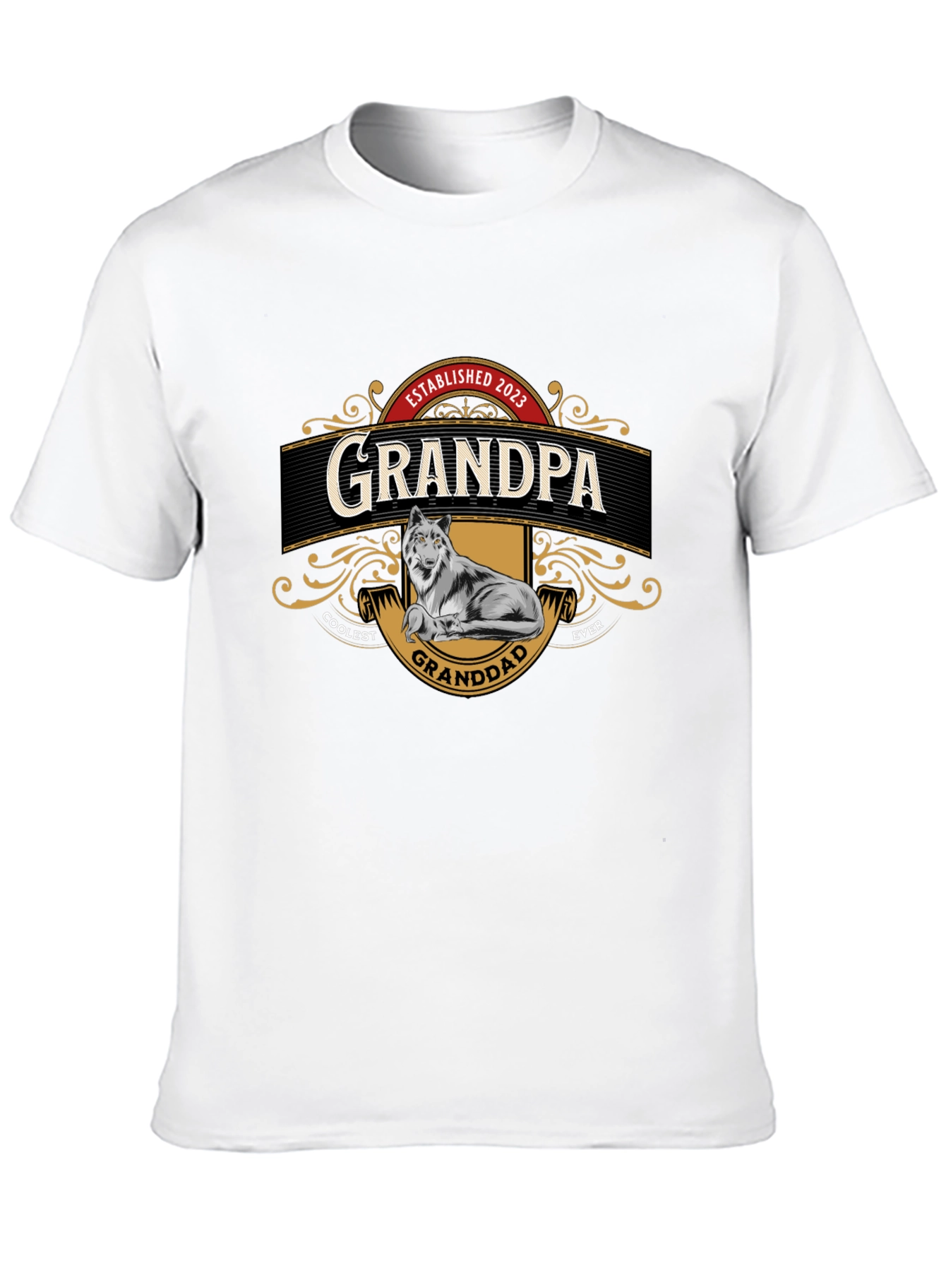 Black Coolest Granddad Ever T-Shirt view 10