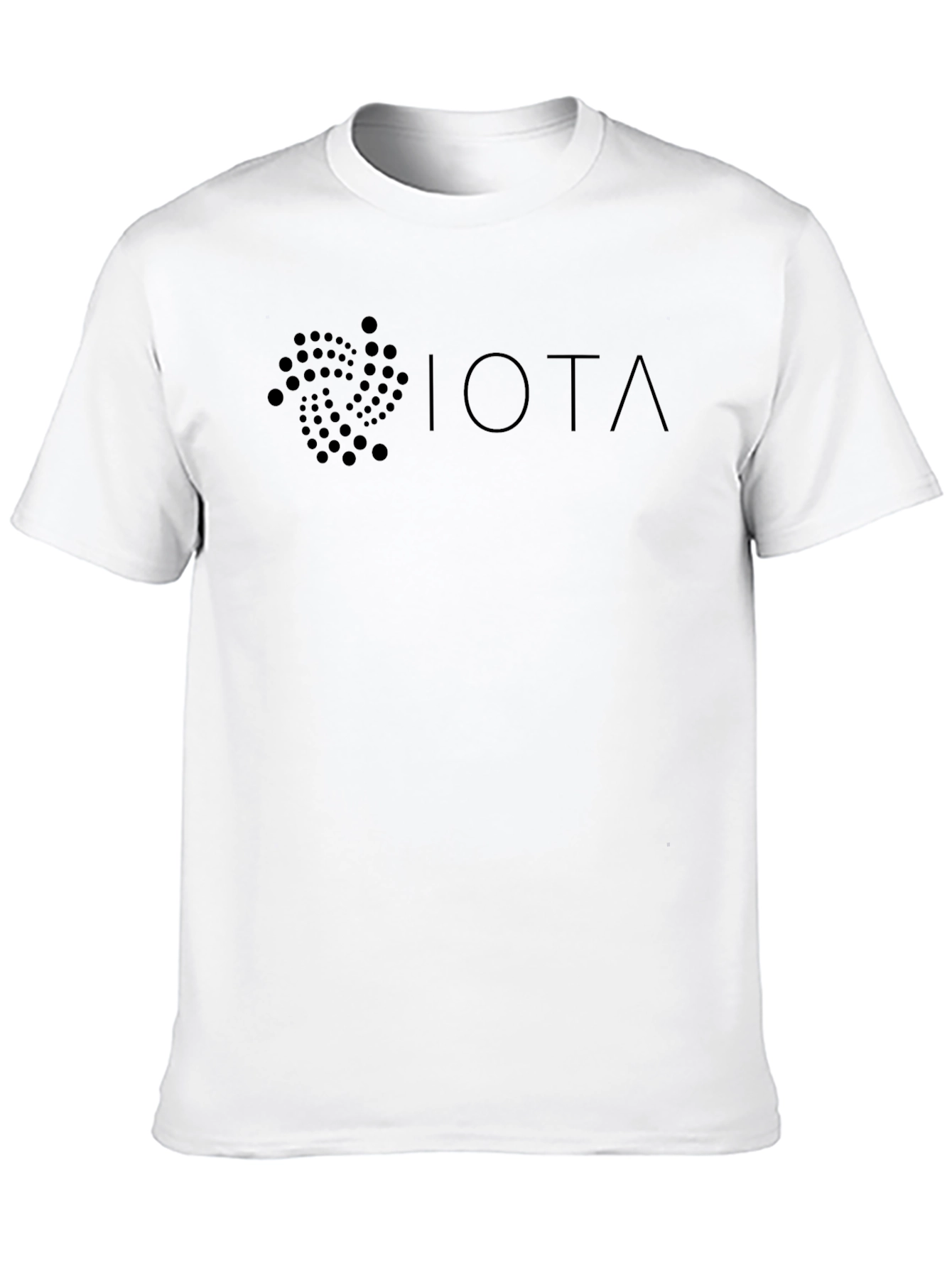 Black IOTA Cryptocurrency Logo Graphic T-Shirt view 10