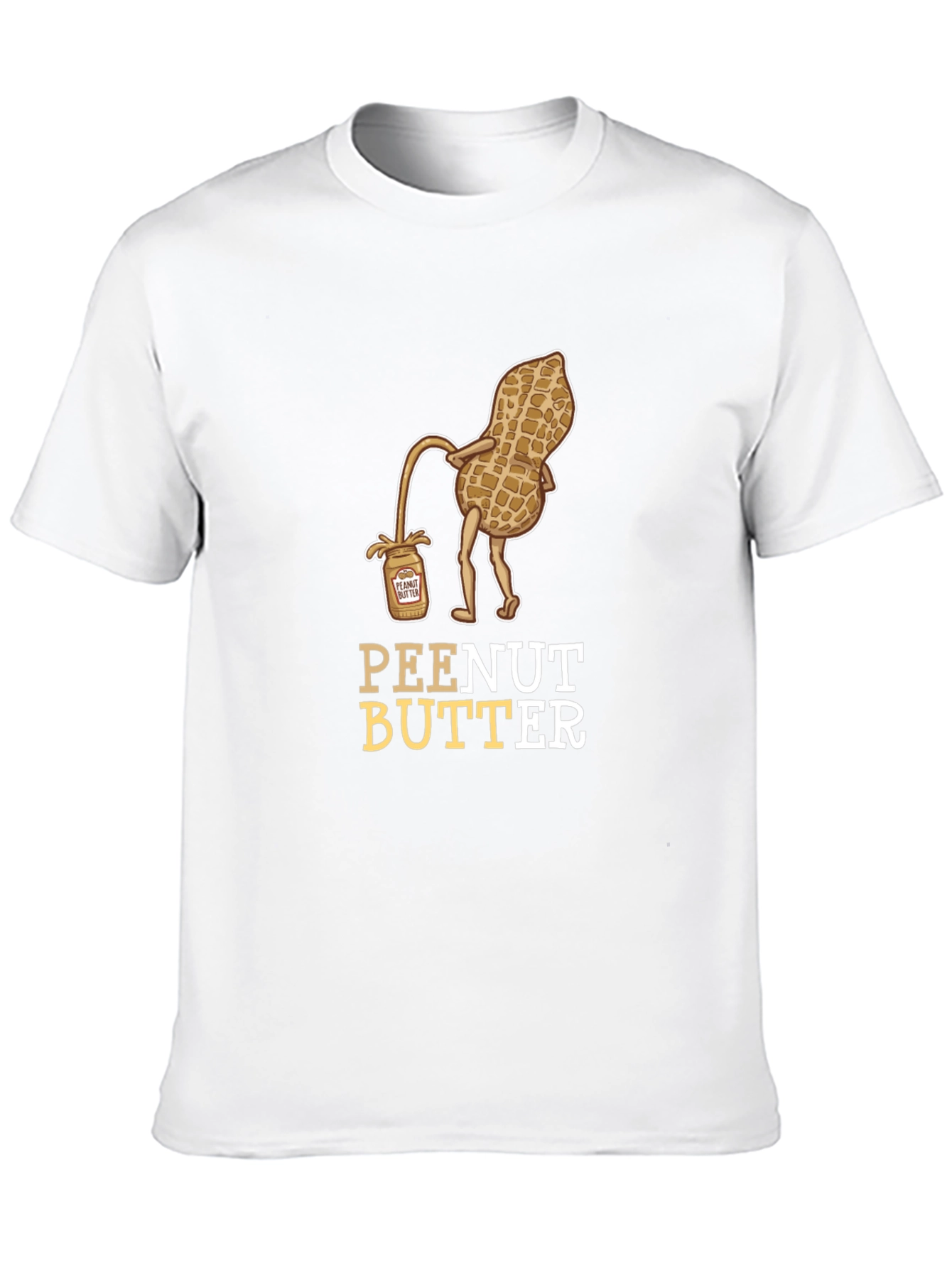Black Peanut Butter Humor Graphic Tee Shirt view 10