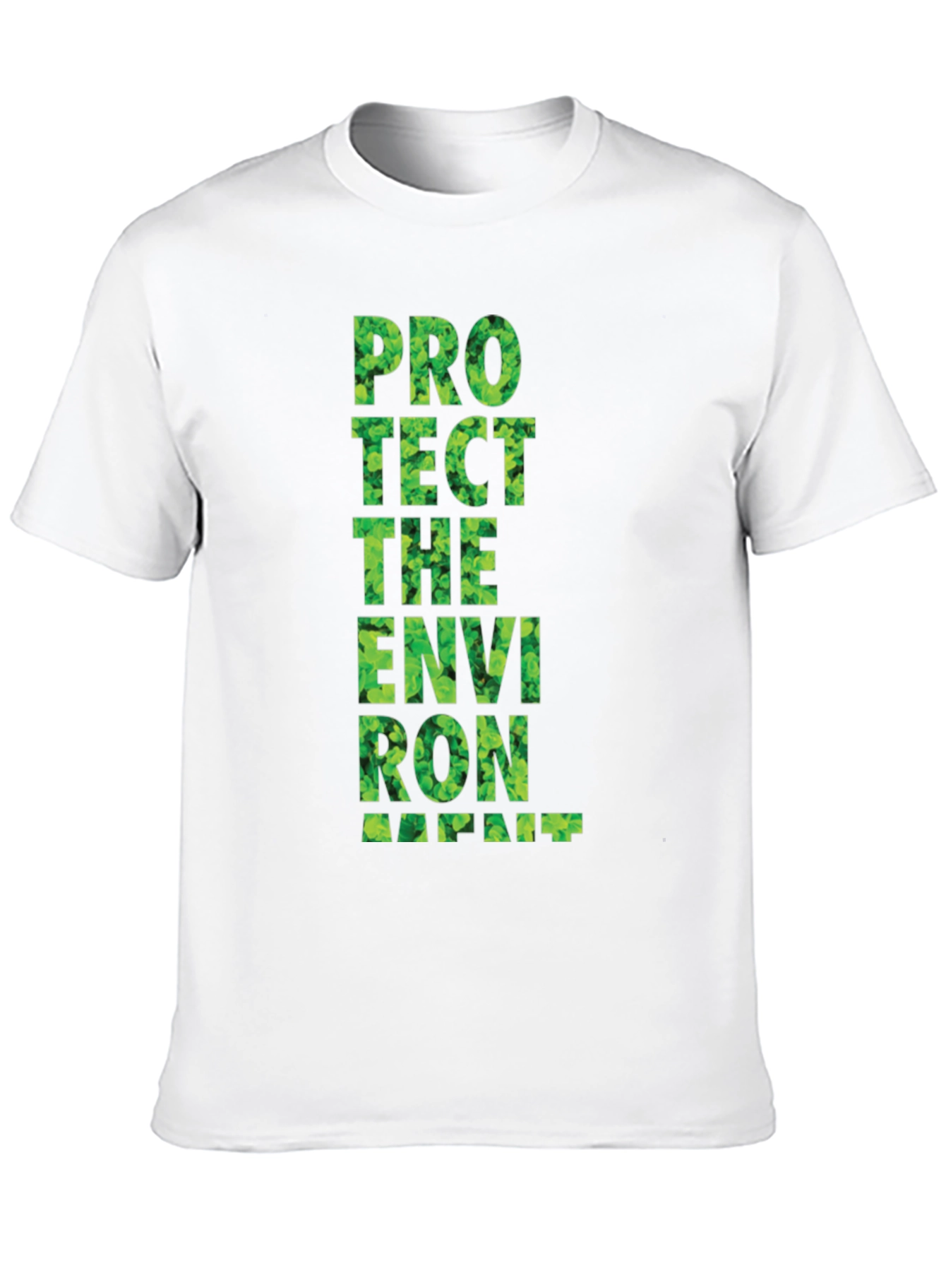 Black Eco-Friendly Graphic Tee: Protect the Environment view 10