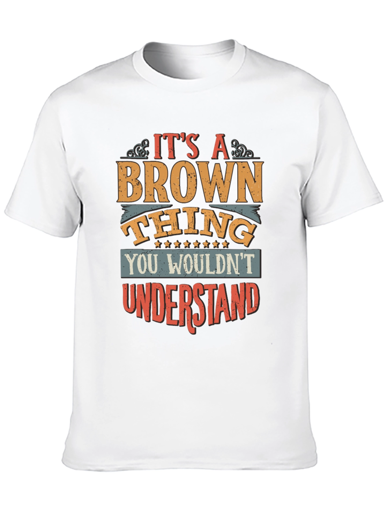 Black It's a Brown Thing Men's Black Graphic Tee view 10