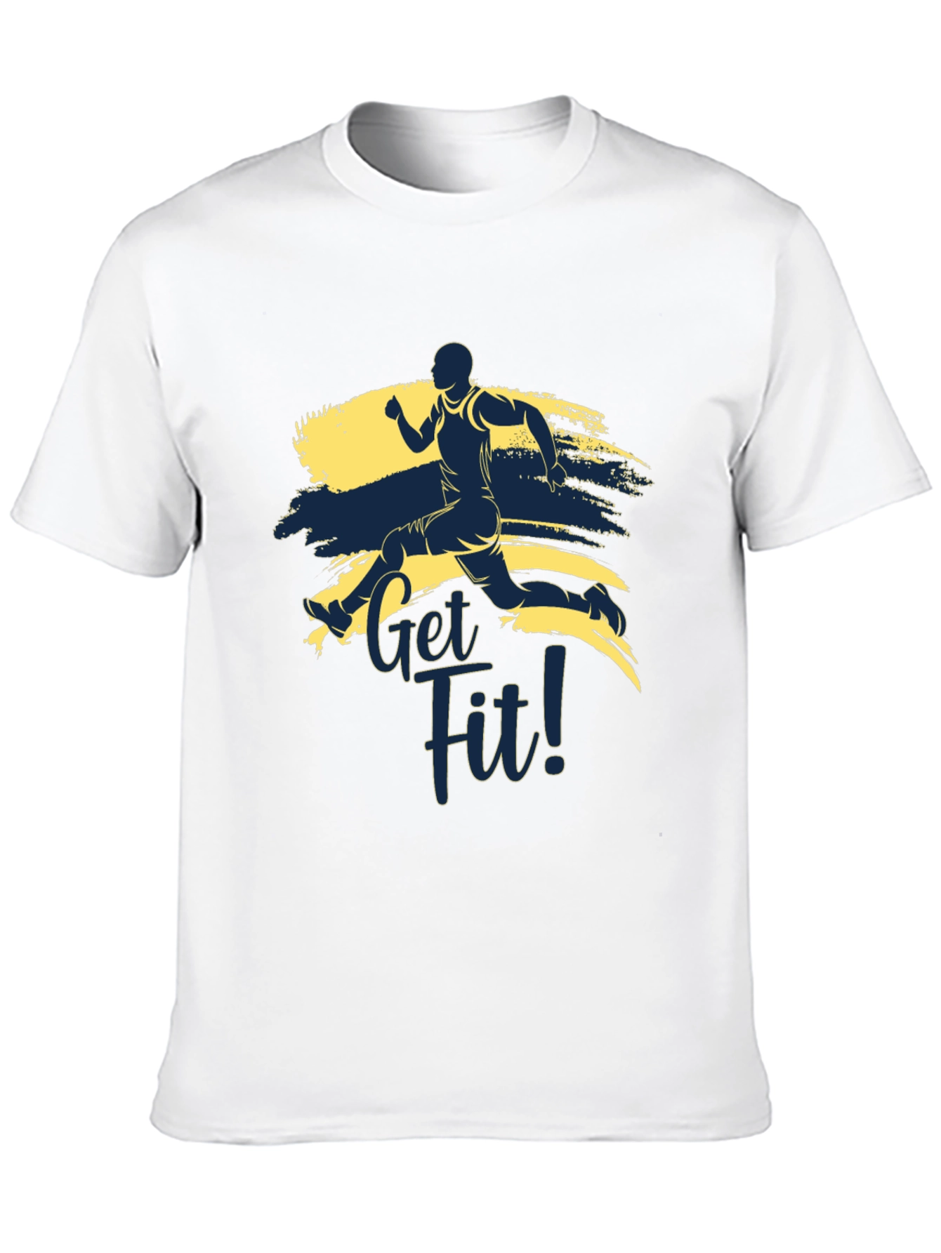Black Get Fit Graphic Tee - Active Lifestyle T-Shirt view 10