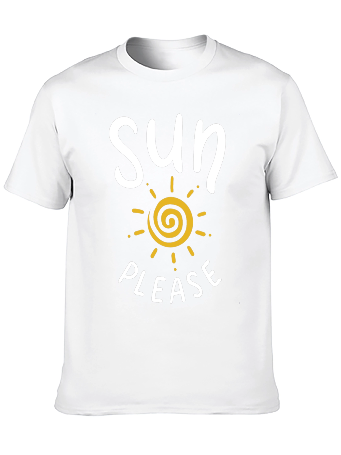 Black Sun Please Graphic Tee - Black Cotton T-Shirt view 10