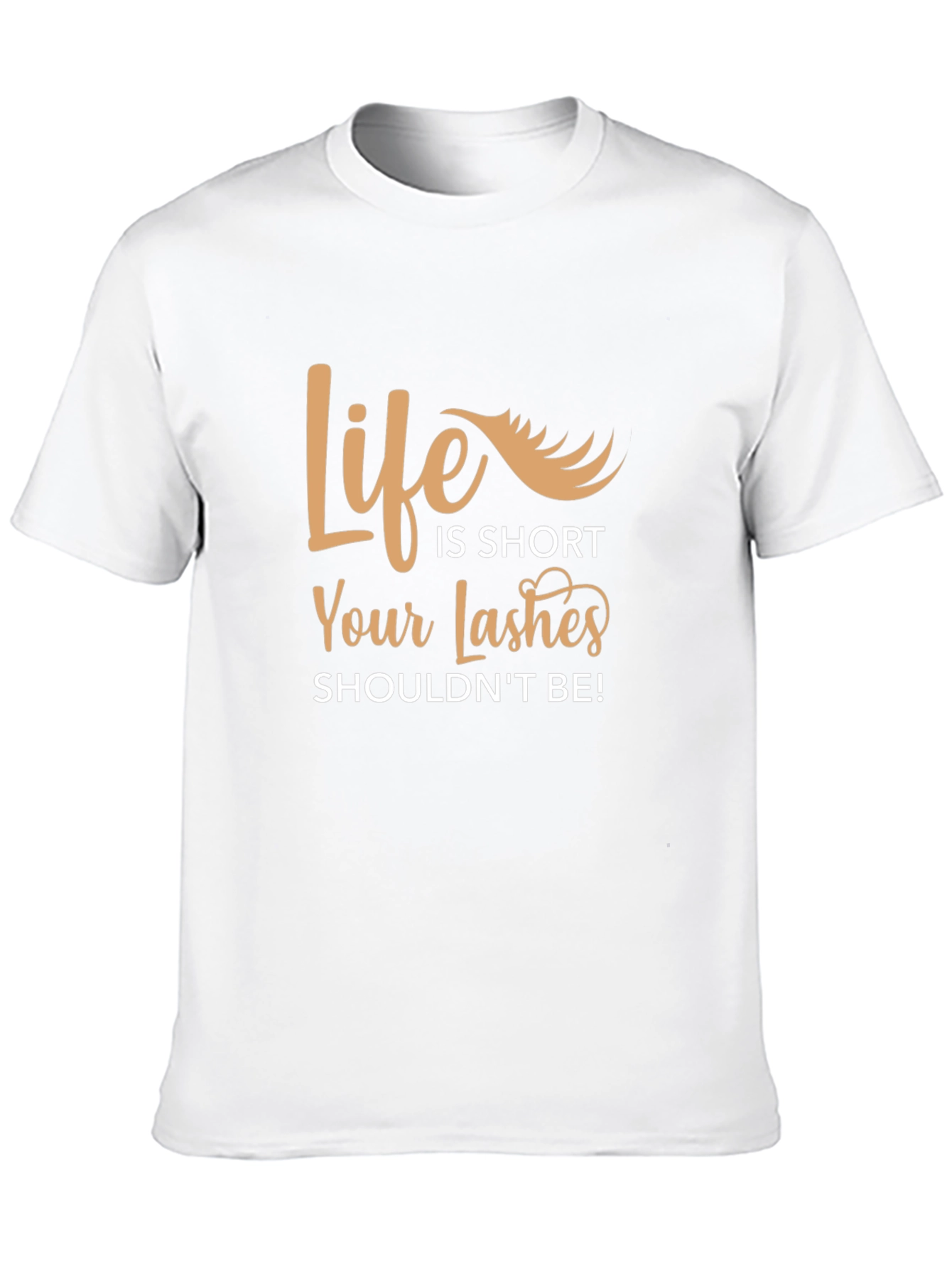 Black Life is Short Lashes T-Shirt view 10