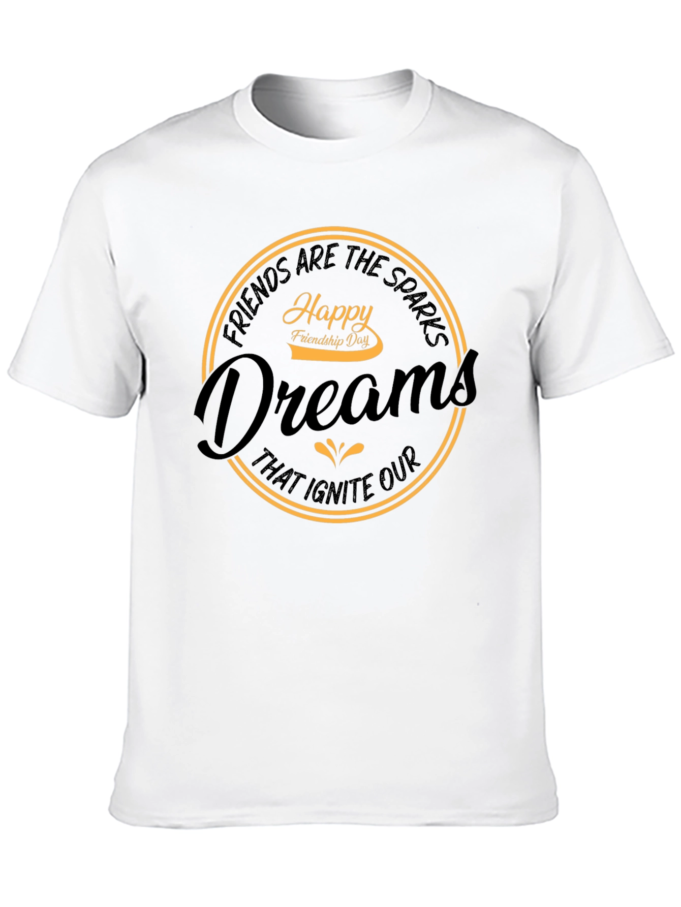 Black Friendship Day Dreams Graphic Tee view 10