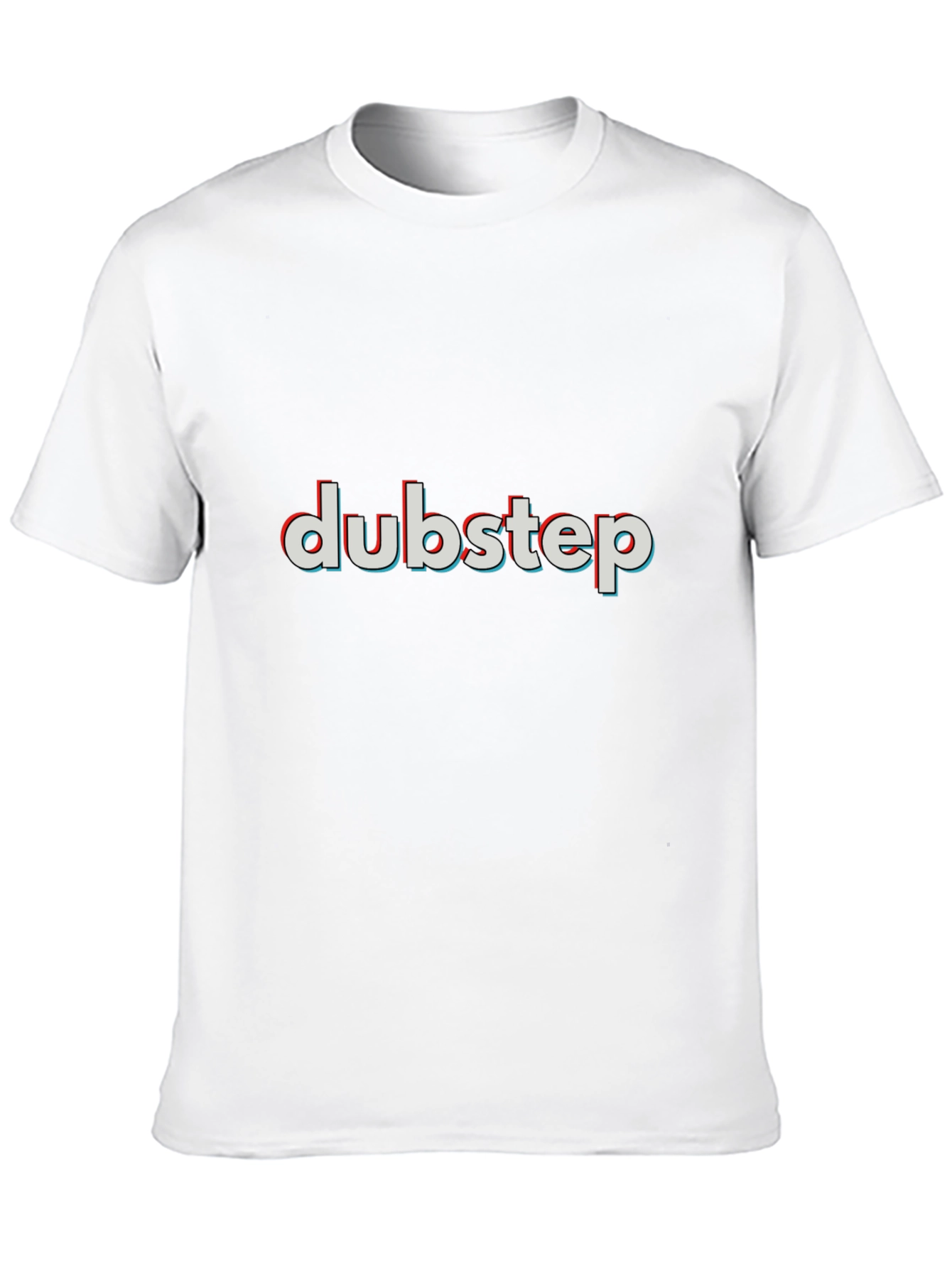 Black Dubstep Graphic Tee - Trendy 3D Effect Print view 10