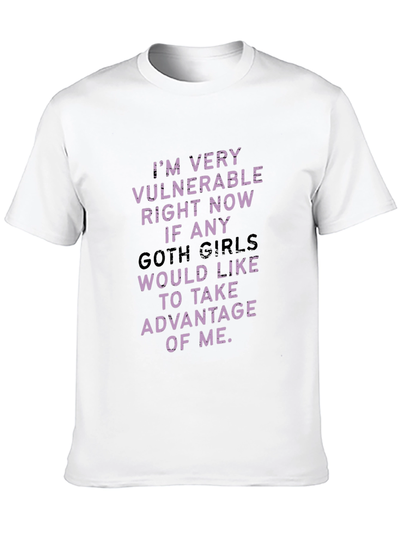 Black Vulnerable Goth Girls T-Shirt view 10