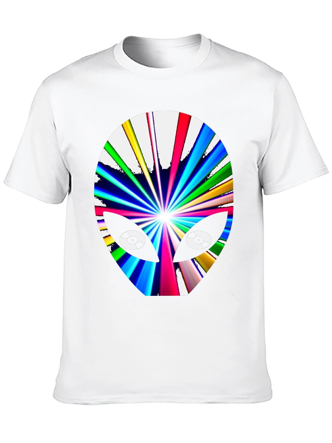 Black Retro Alien Graphic T-Shirt - Black Cotton Tee view 10