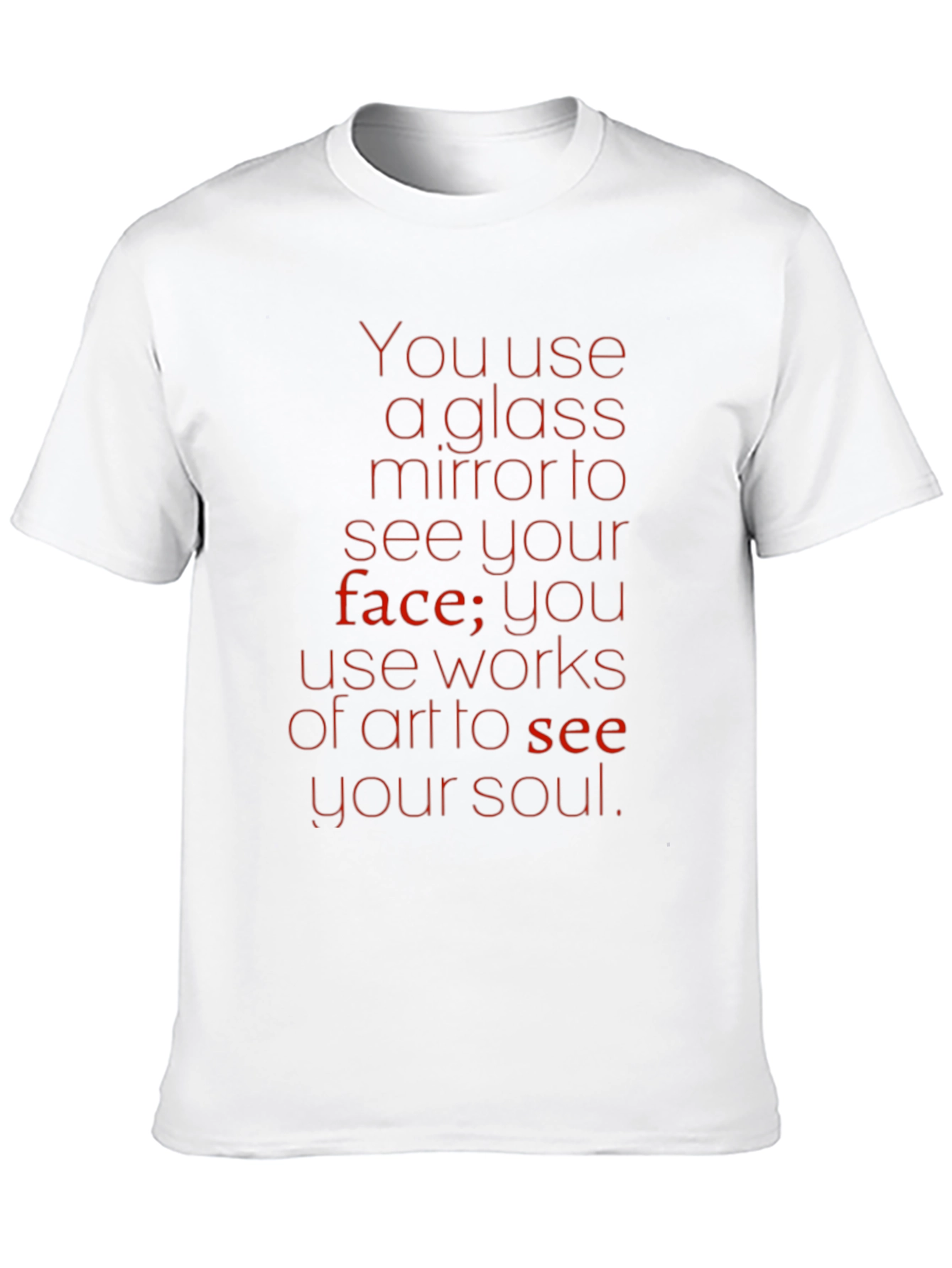 Black Artful Soul T-Shirt - Glass Mirror Quote view 10