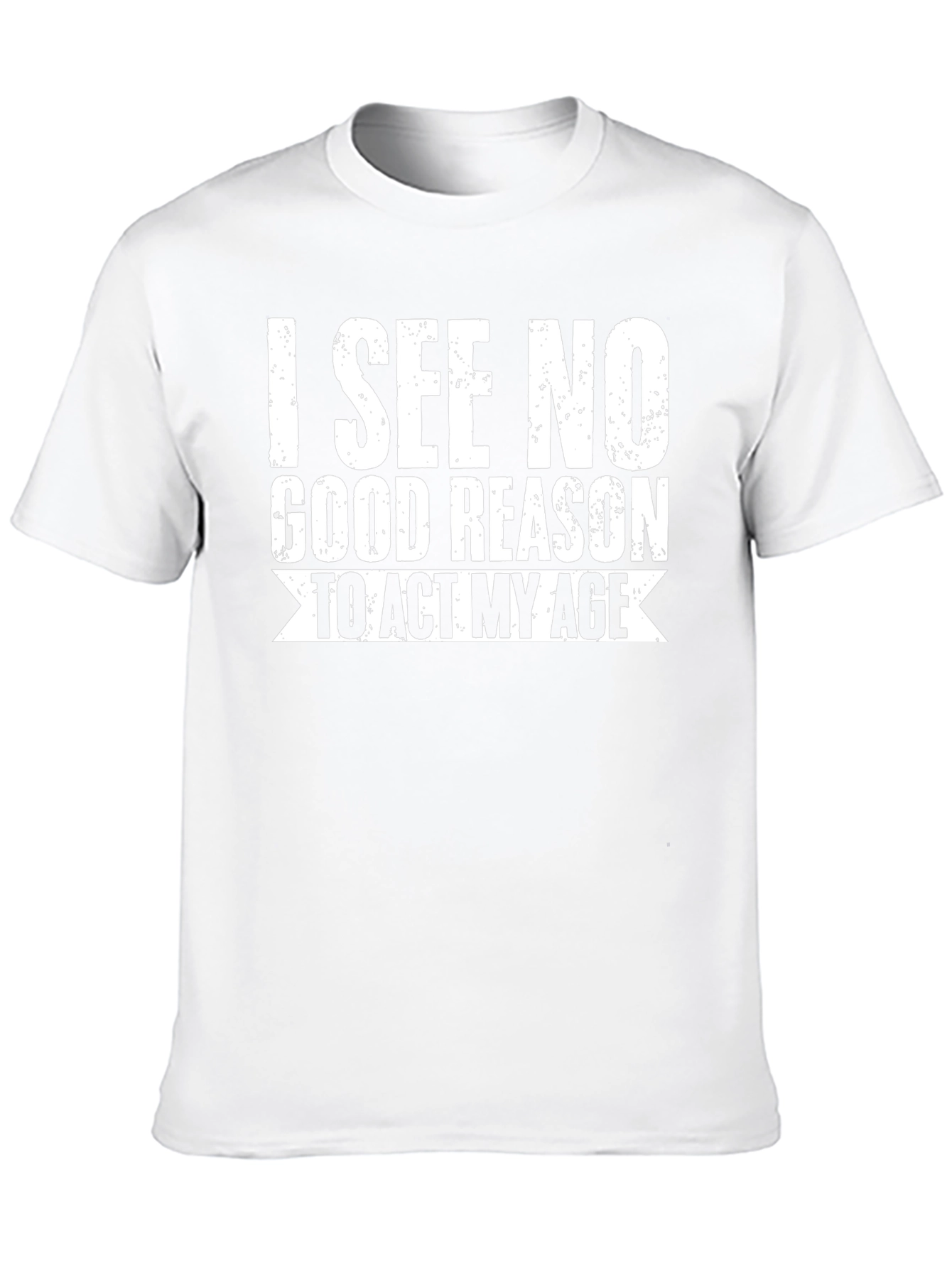 Black Funny "I See No Good Reason" Graphic T-Shirt view 10