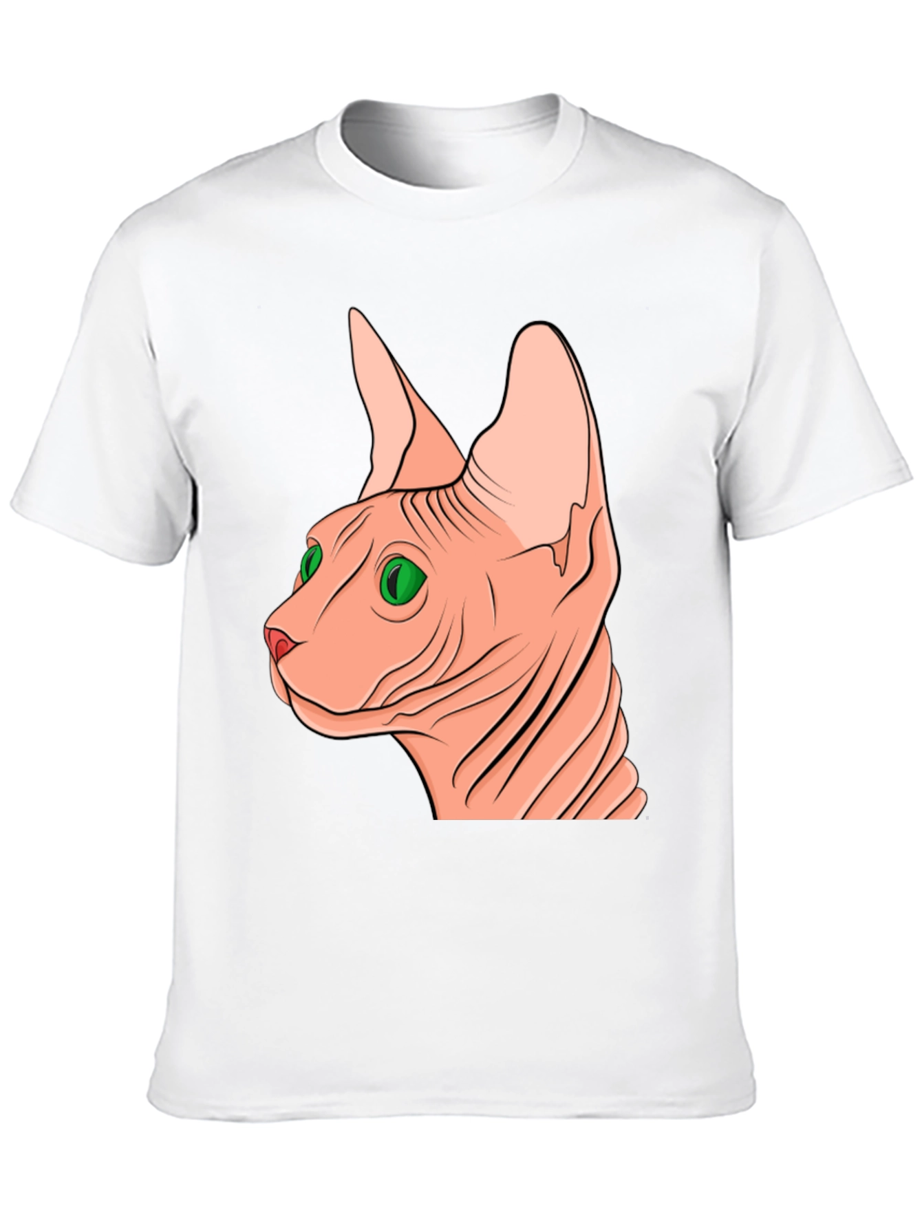 Black Sphynx Cat Graphic Tee - Unique Design view 10