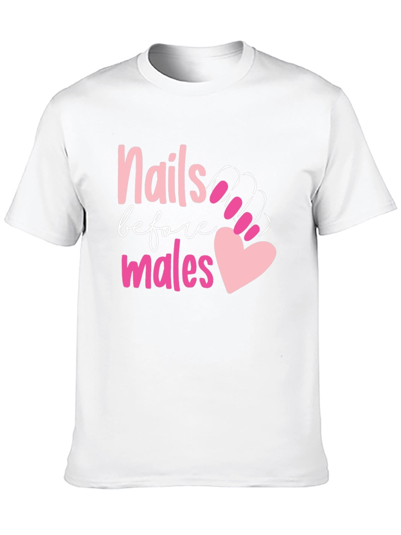 Black Nails Before Males Graphic Tee view 10