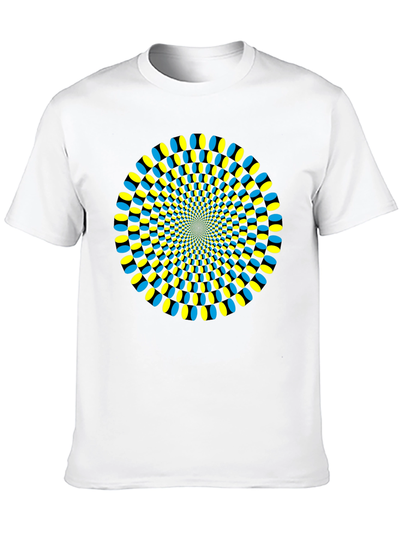 Black Hypnotic Illusion T-Shirt - Black view 10