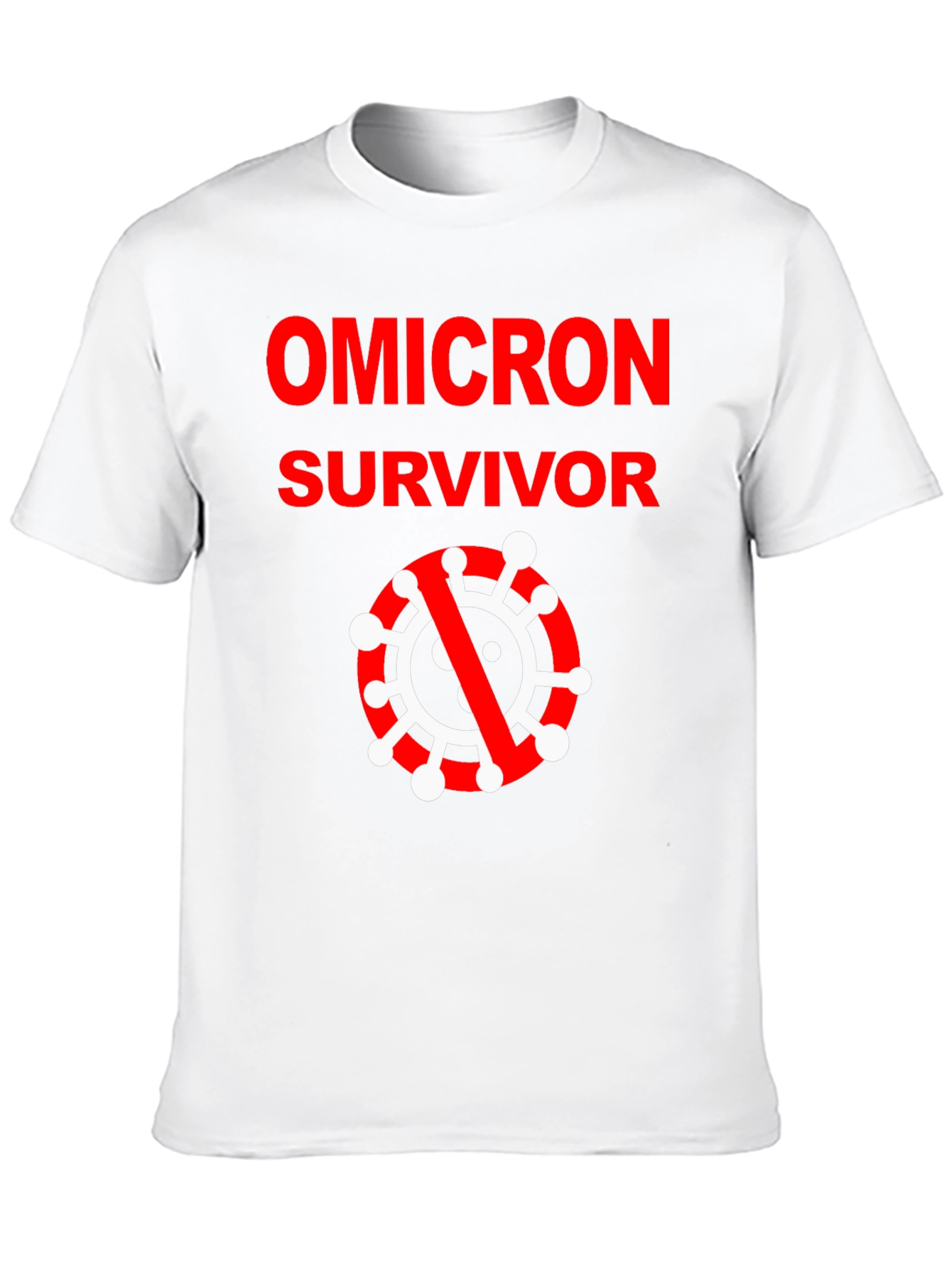 Black Omicron Survivor Black T-Shirt view 10
