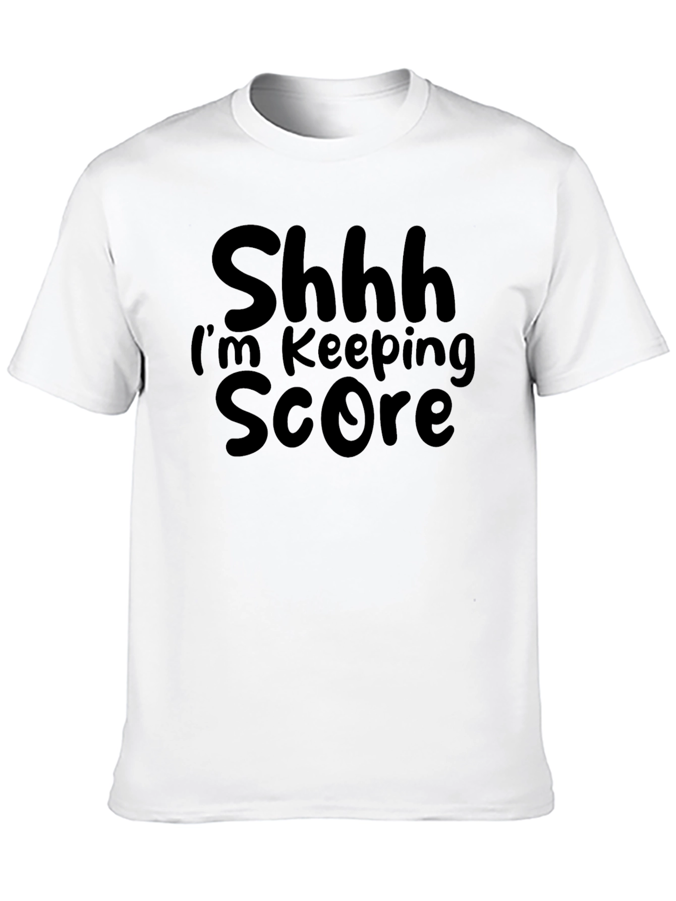 Black Shhh I'm Keeping Score T-Shirt - Funny Sarcastic Tee view 10