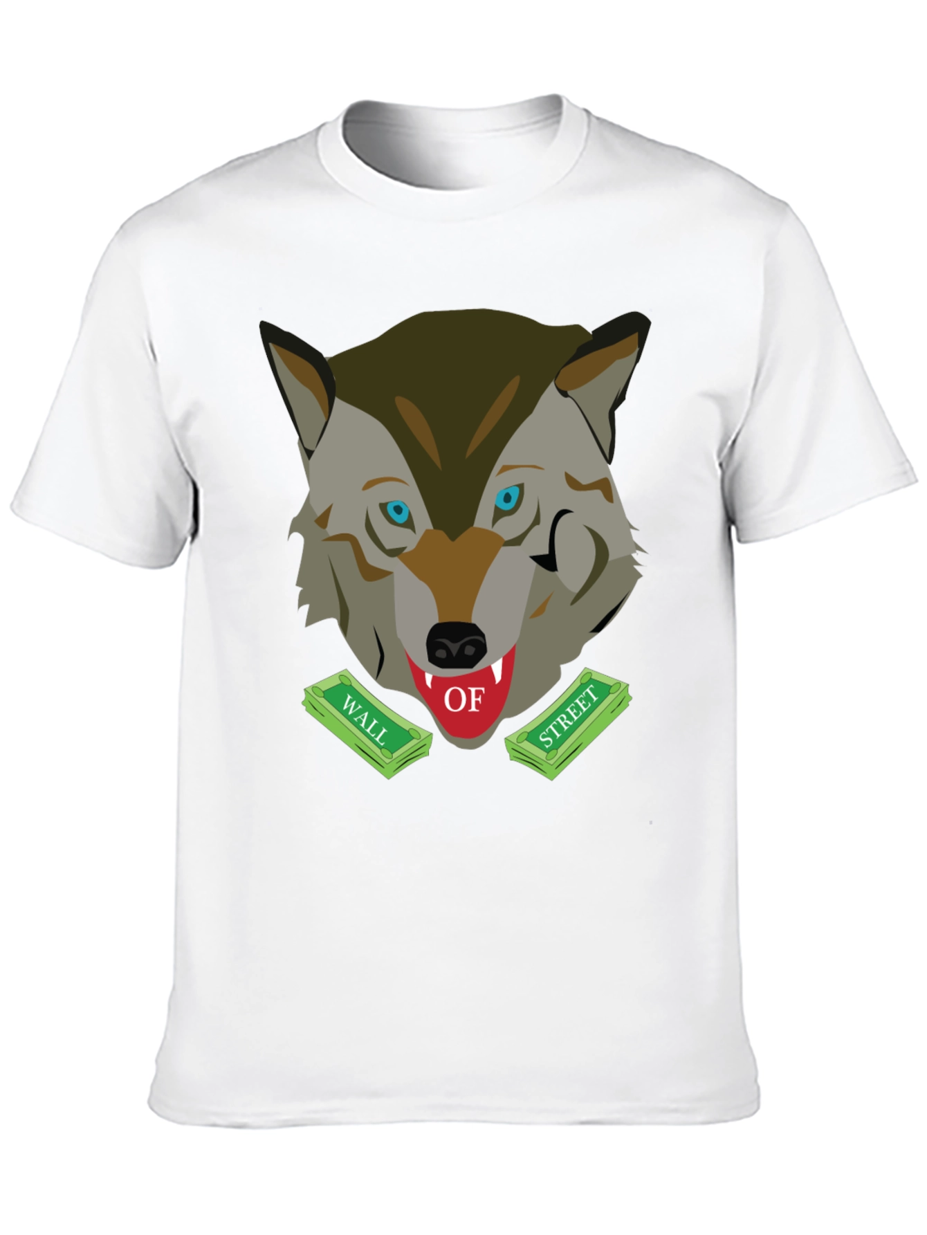 Black Wolf of Wall Street Graphic T-Shirt view 10