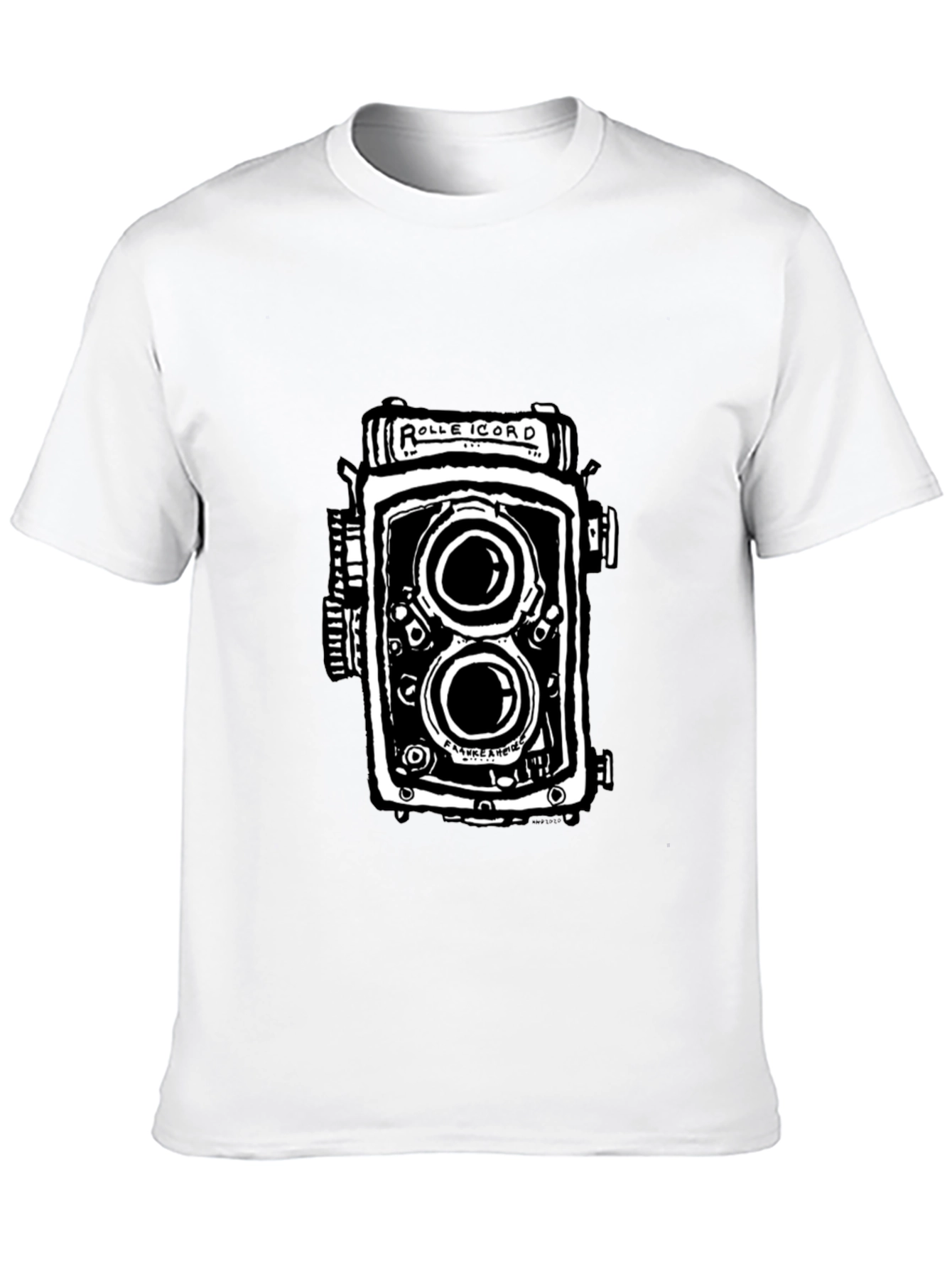 Black Vintage Camera Graphic T-Shirt - Black view 10