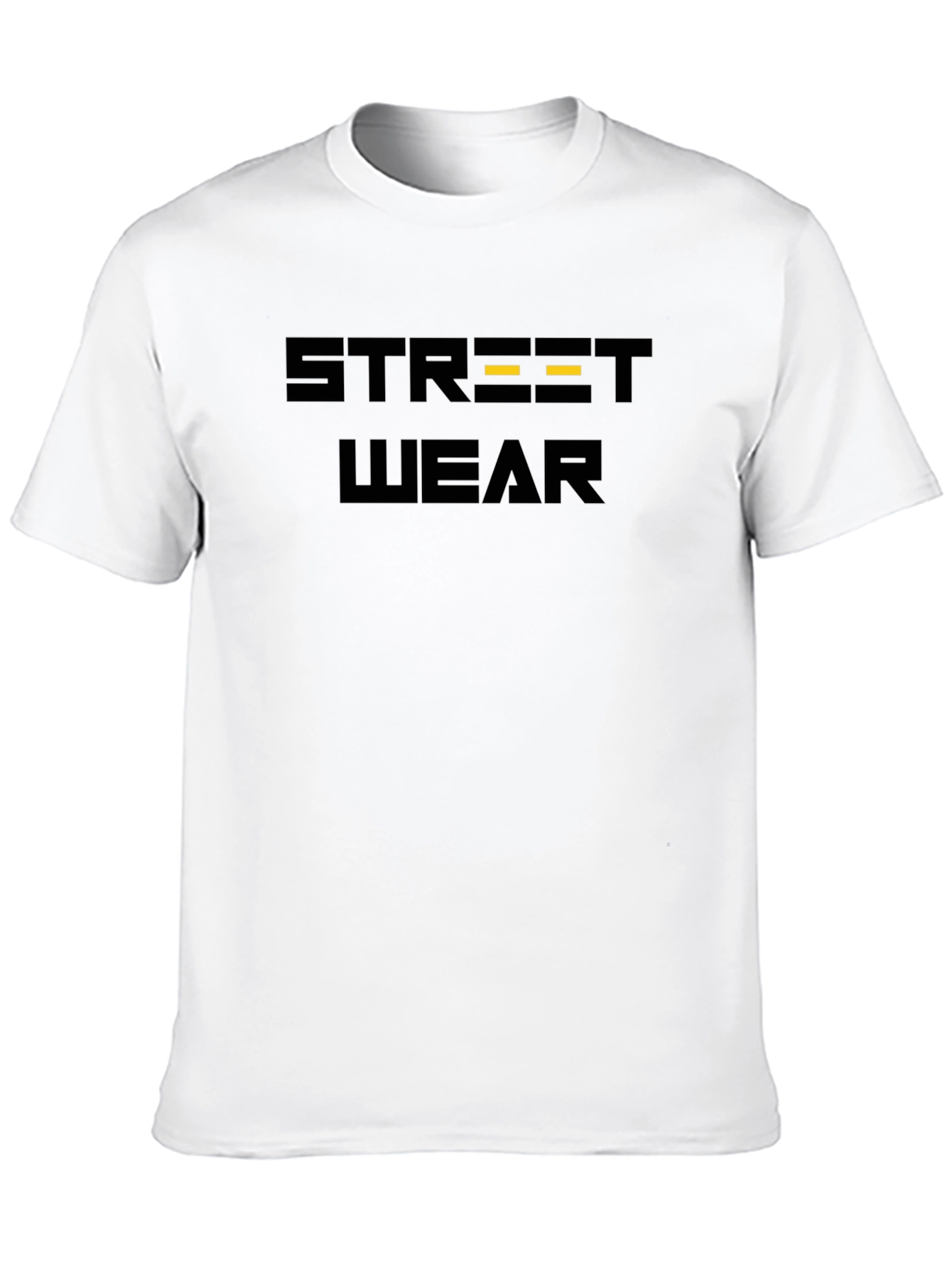 Black Streetwear Graphic Tee - Black Cotton Blend view 10