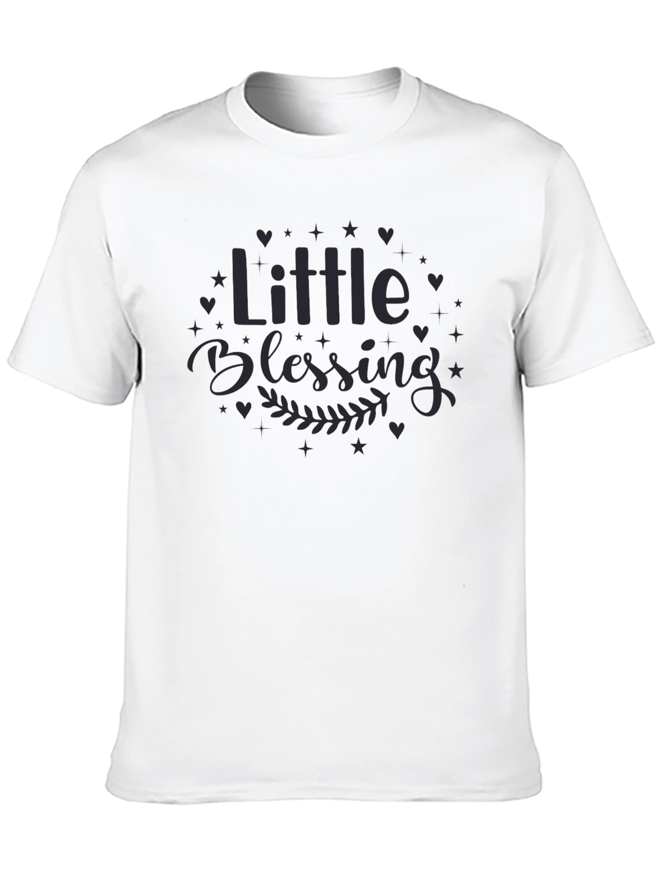 Black Little Blessing Graphic Tee - Soft Cotton Comfort view 10