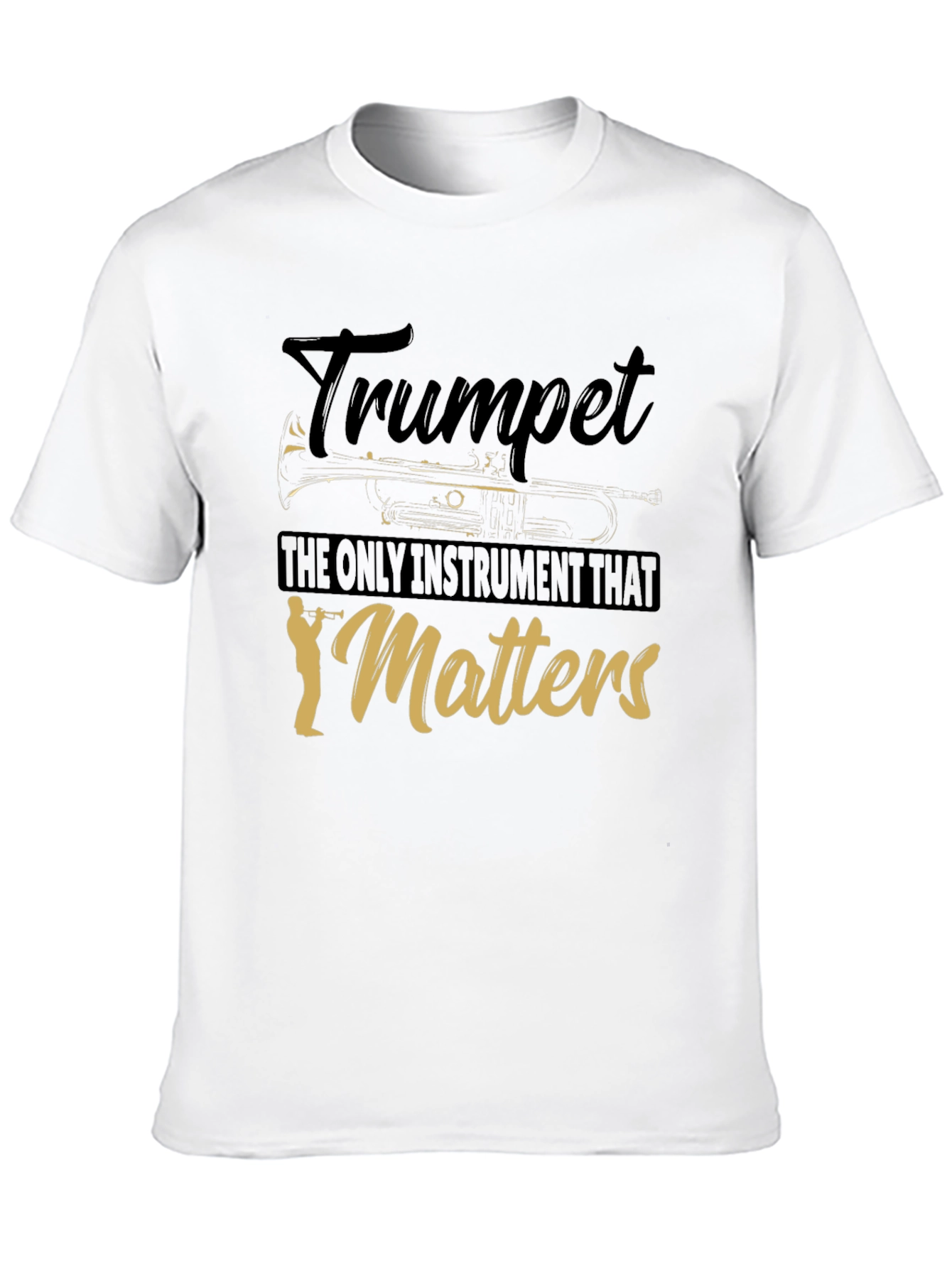 Black Trumpet Matters Graphic T-Shirt - Music Lover Tee view 10