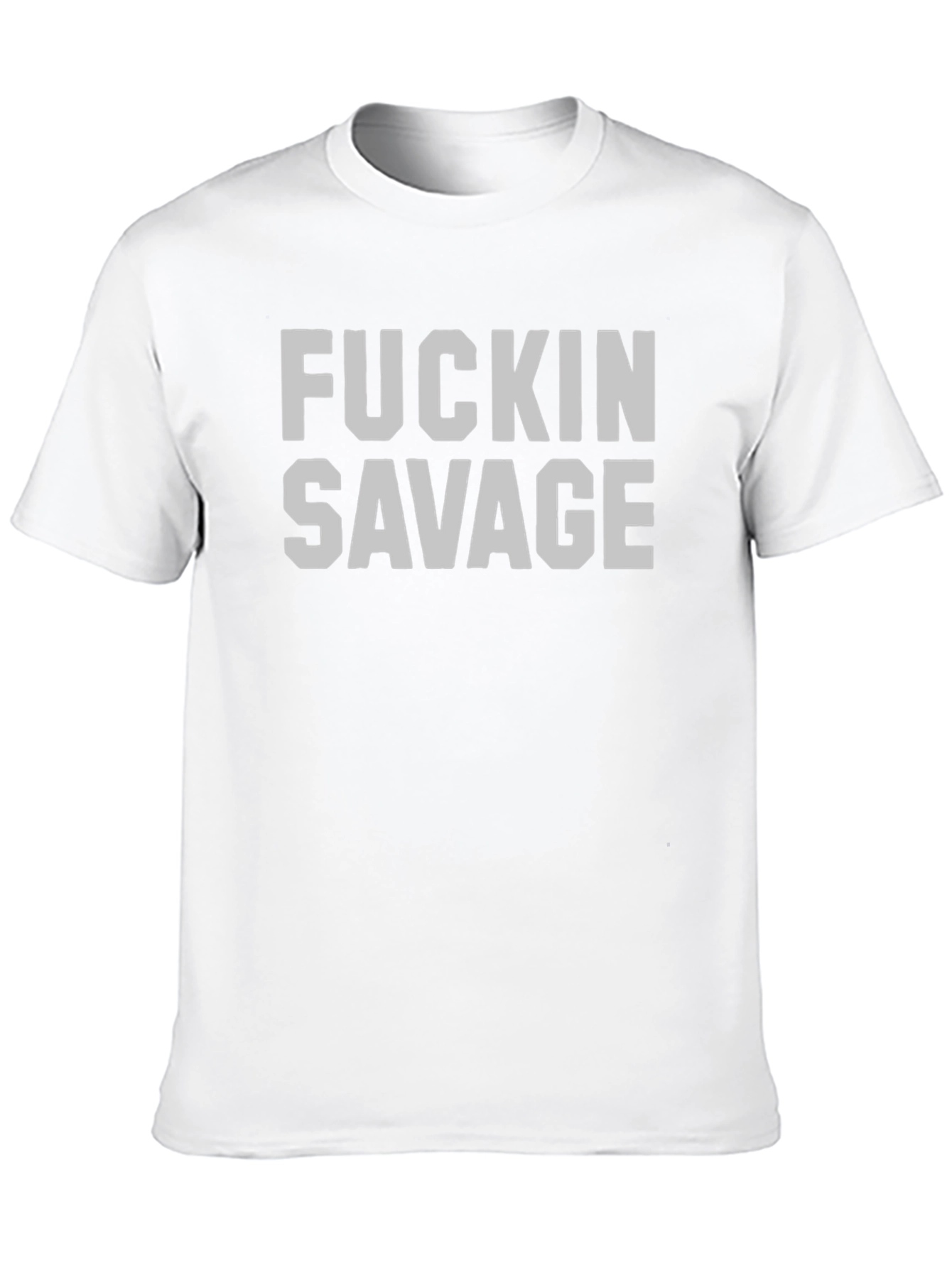Black F*ckin Savage Graphic T-Shirt - Bold & Edgy view 10