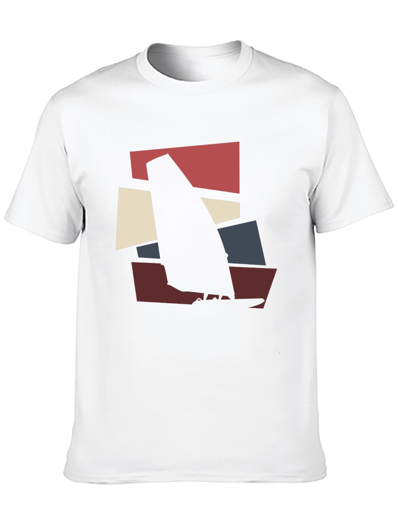 Black Modern Windsurfing Graphic Tee - Black view 10