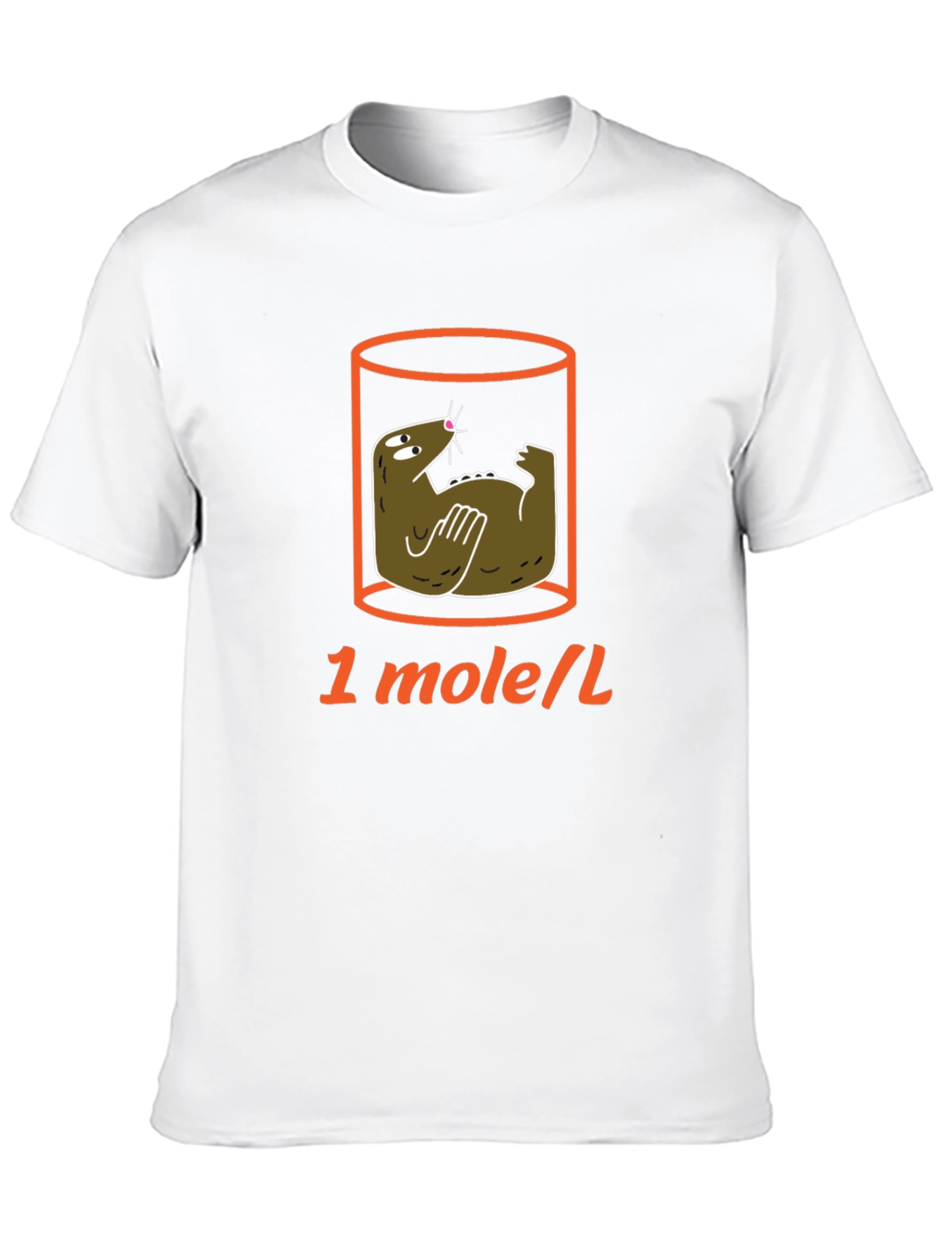Black Funny Mole in a Jar T-Shirt - Science Humor Tee view 10