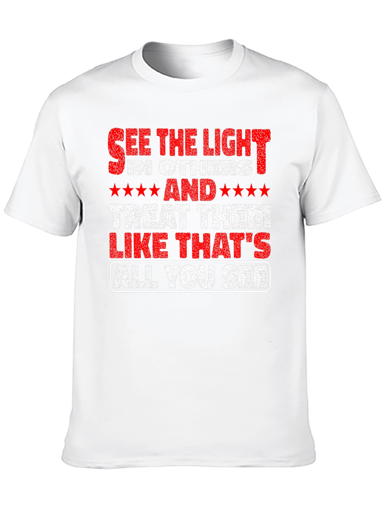 Black See the Light T-Shirt - Inspirational Message Tee view 10