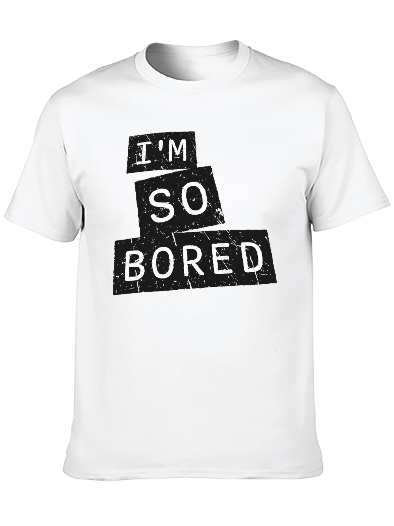 Black I'm So Bored Graphic T-Shirt - Relaxed Fit view 10