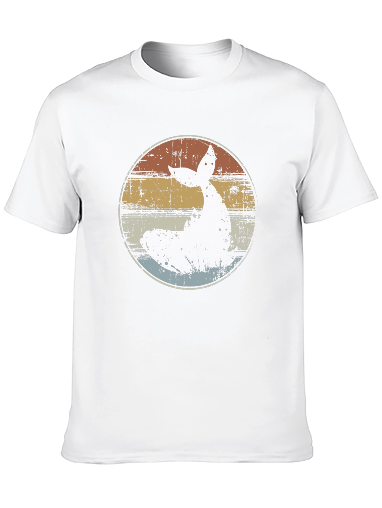 Black Retro Whale Tail Graphic T-Shirt - Black view 10