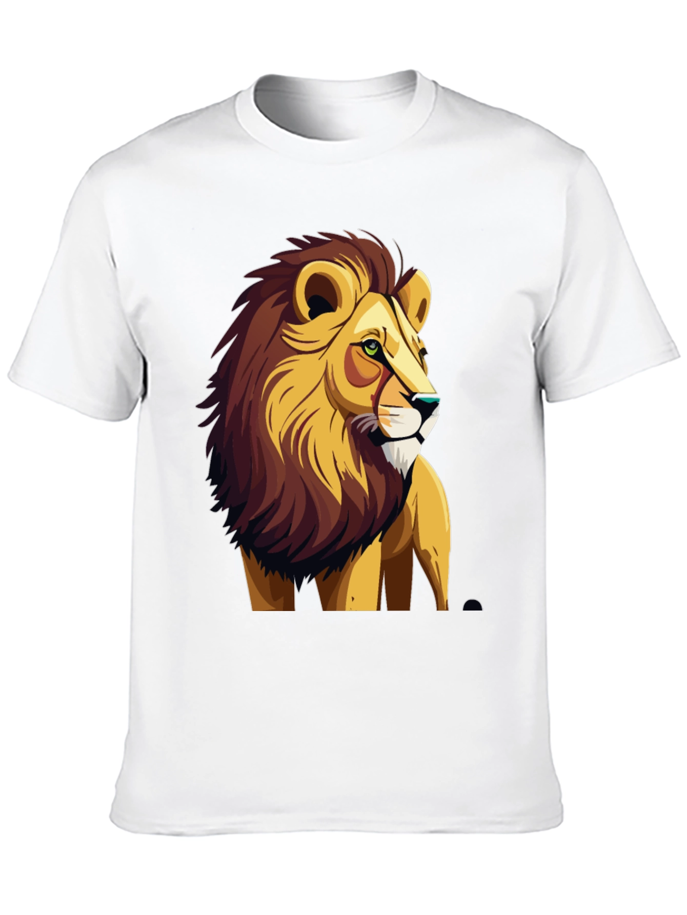 Black Lion Graphic Print Tee - Cool & Bold view 10