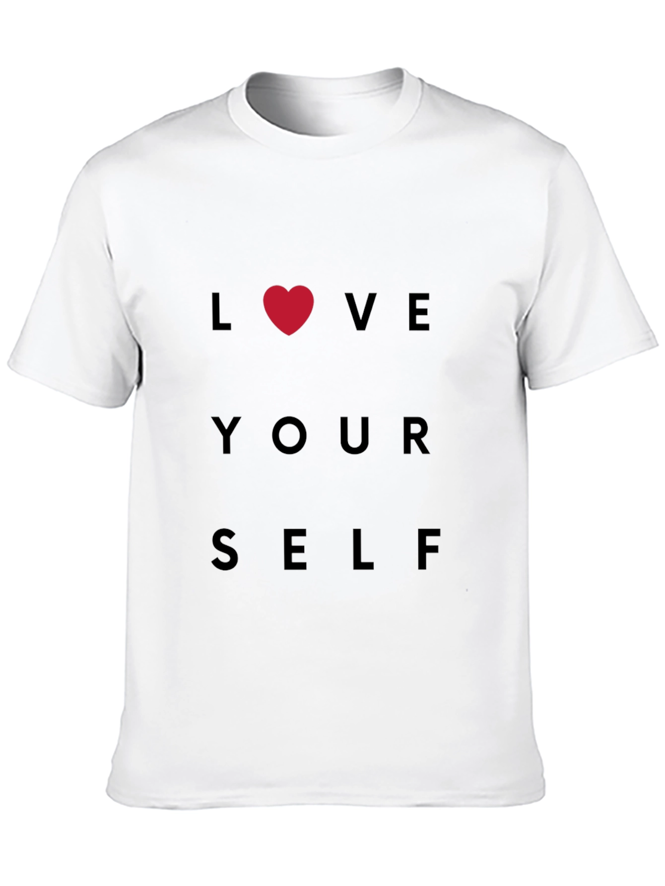 Black Love Yourself Black T-Shirt view 10