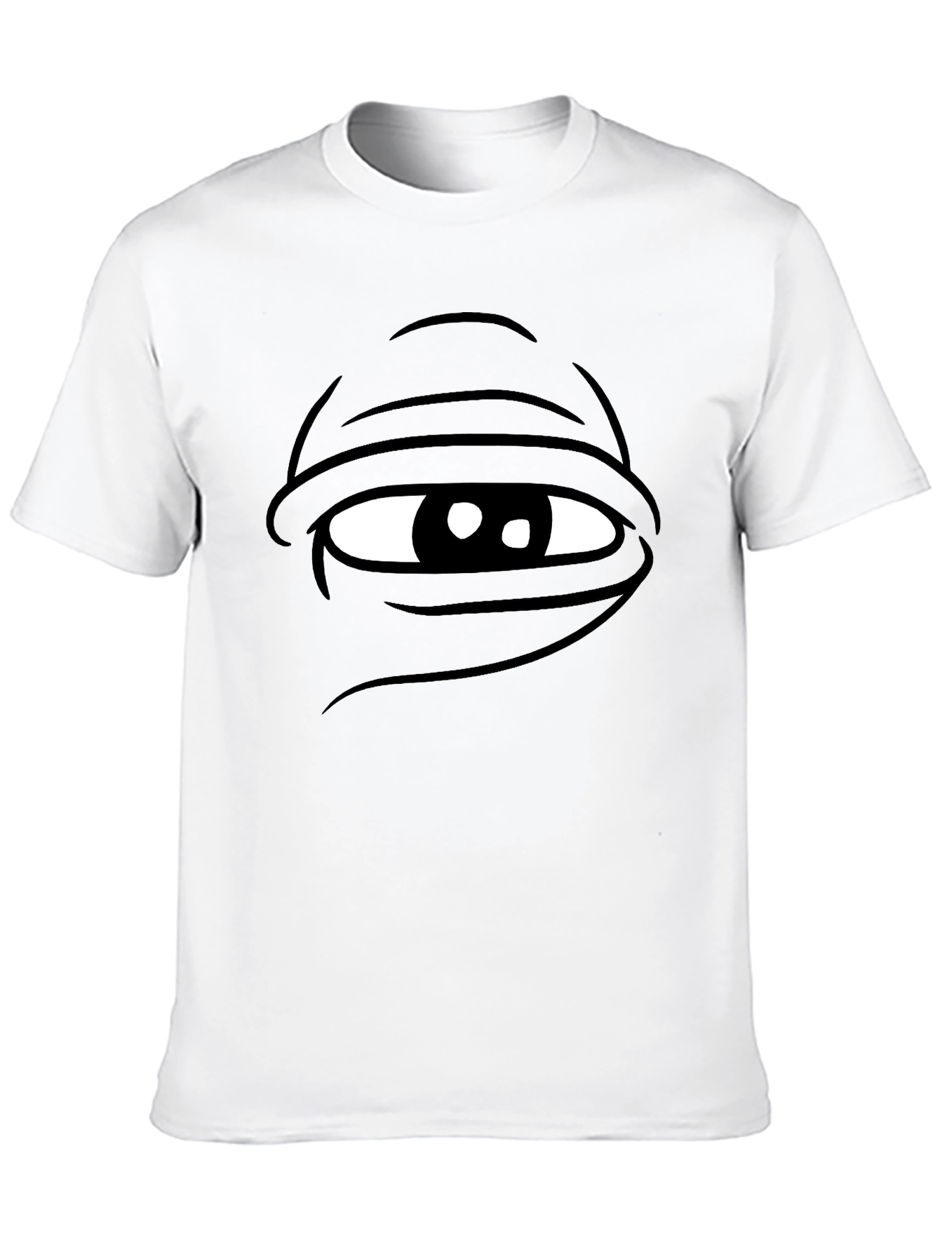 Black Pepe Eye Black T-Shirt - Adult Humor Graphic Tee view 10